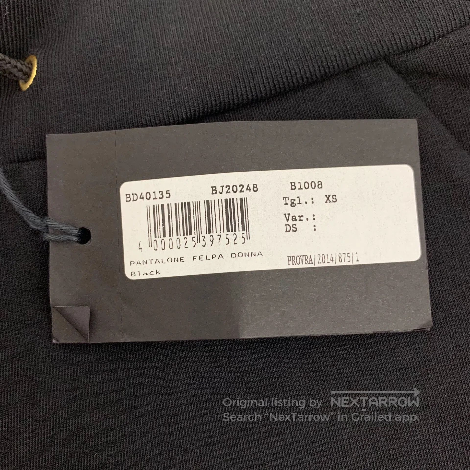 Versace Versace size XS Black cotton casual long pants with drawst Size US 27 - 7 Thumbnail