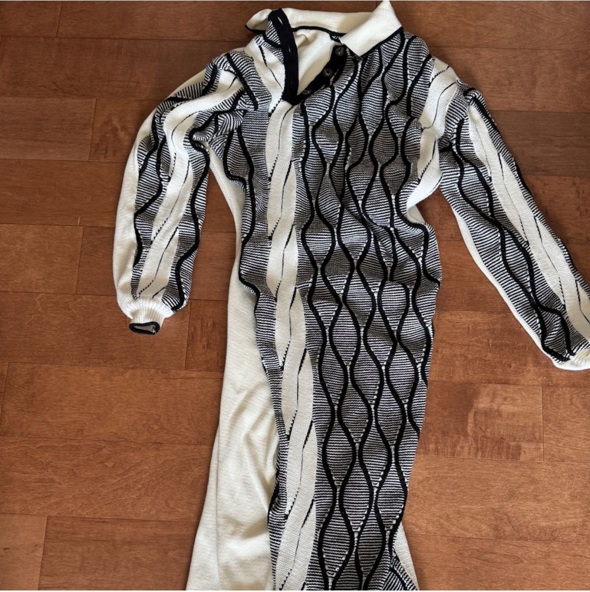 Y/Project F/W 2020 Twisted Argyle Sweater Dress Size XS / US 0-2 / IT 36-38 - 3 Thumbnail