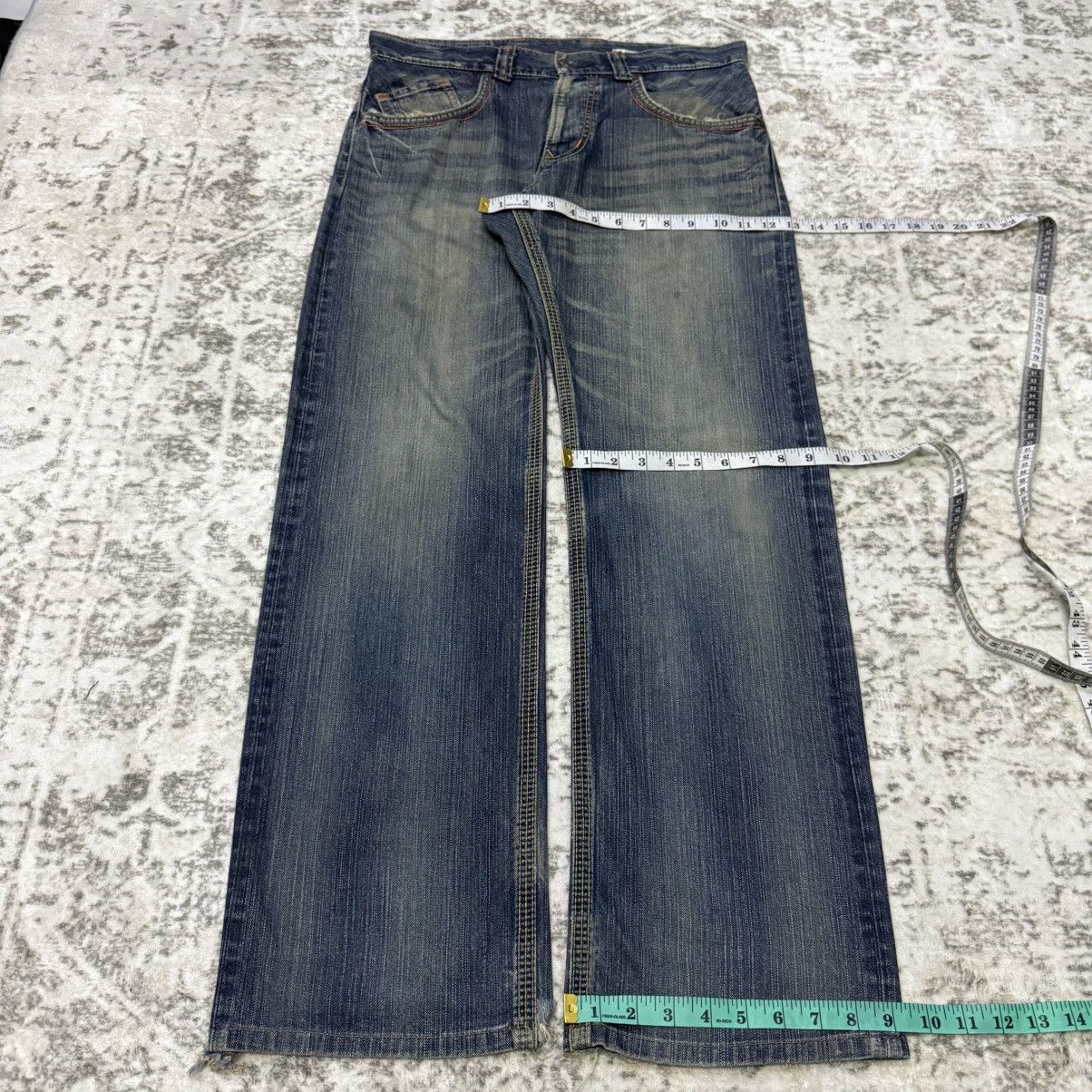 Edwin Vintage Edwin XV-S Patina Fade Wash Straight Jeans Size US 32 / EU 48 - 11 Thumbnail