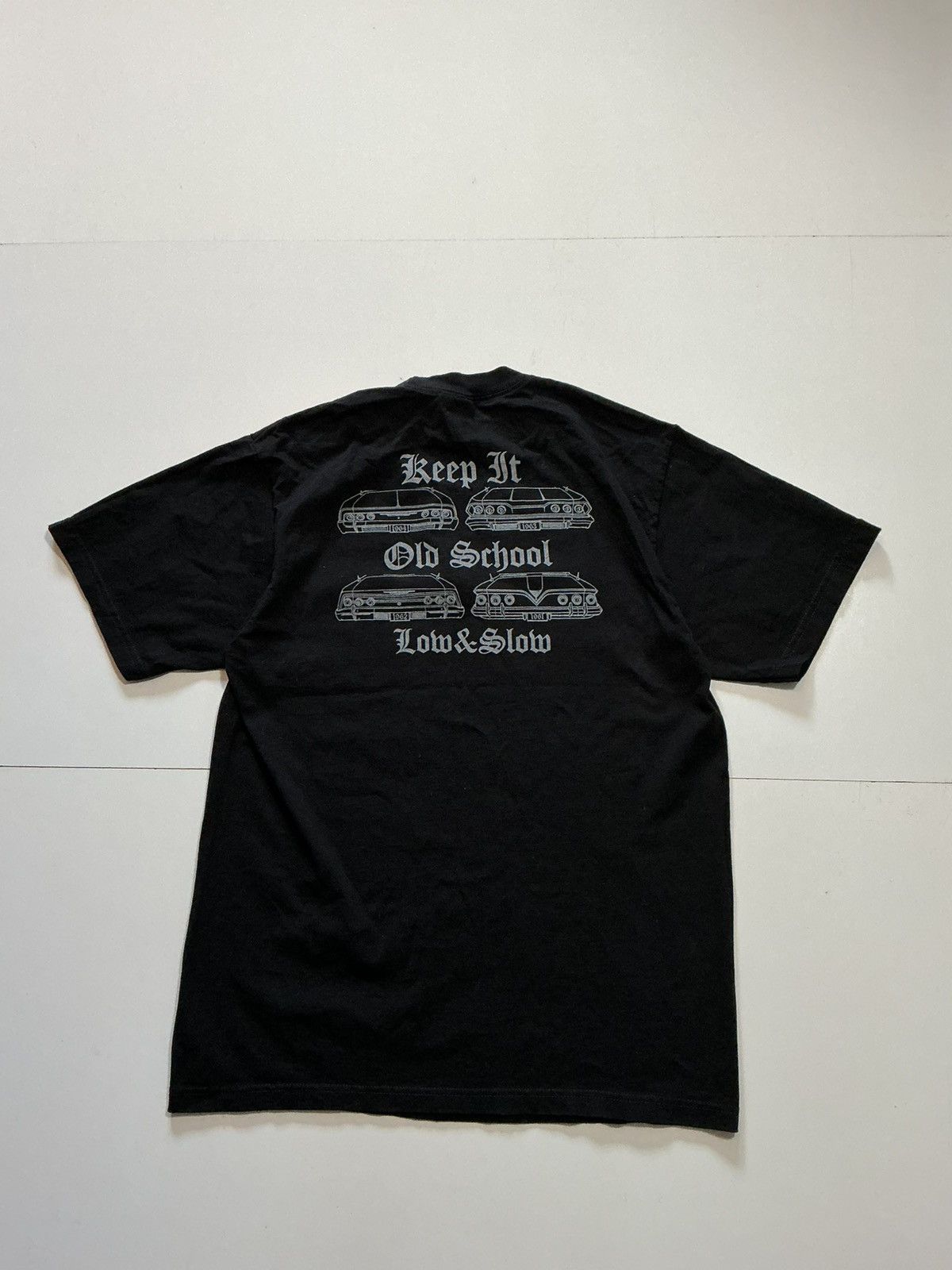 Other Chevy Impala Keep It Old School Slow Lowrider Cars T-Shirt Size US L / EU 52-54 / 3 - 2 Thumbnail