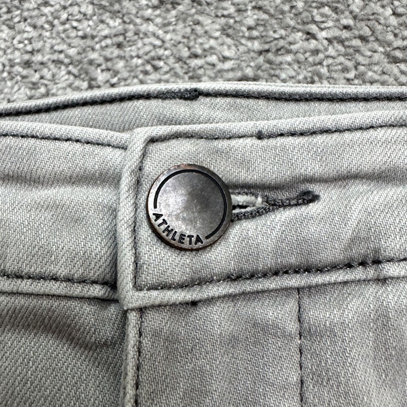 Athleta Athleta Sculptek Jeans Womens 6 Gray Kenai Mint Mid Rise Stretch Denim Skinny Size 28" / US 6 / IT 42 - 5 Thumbnail