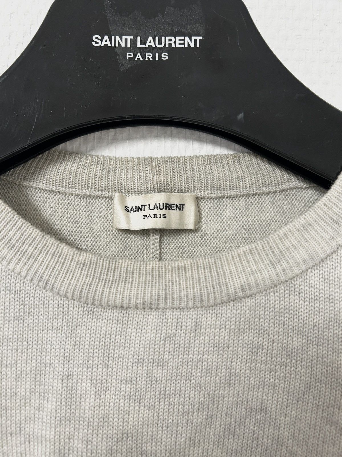 Saint Laurent Paris SS2018 Heaven Logo Wool Knit Size US M / EU 48-50 / 2 - 3 Thumbnail