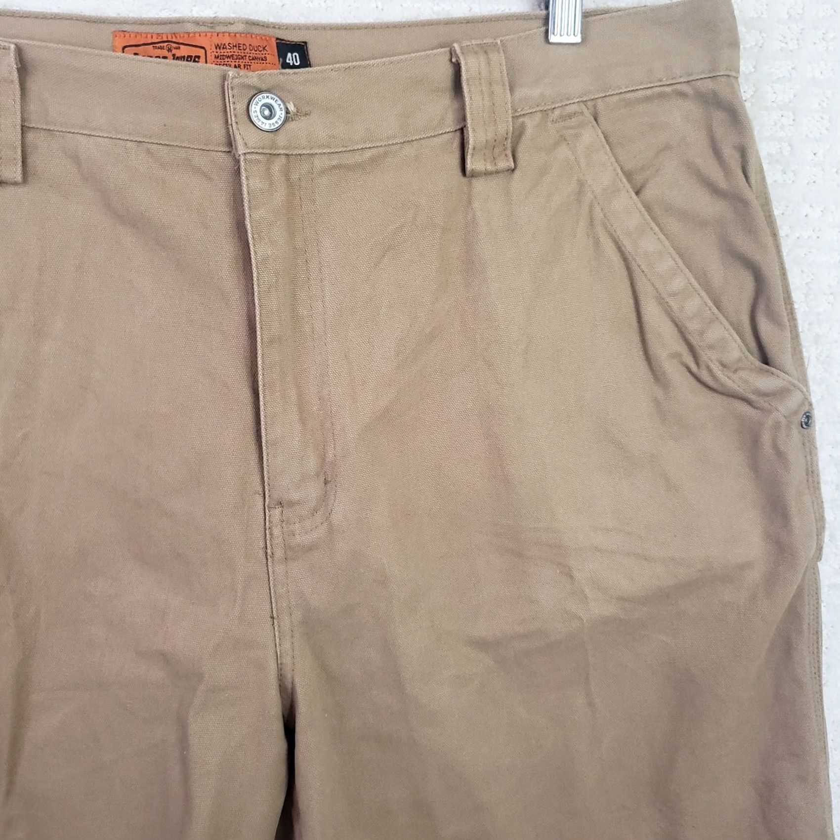 Vintage Jesse James Workwear Shorts Men's Regular Fit Brown Canvas Cargo Pocket 40x10 Workwear Size US 40 / EU 56 - 4 Thumbnail