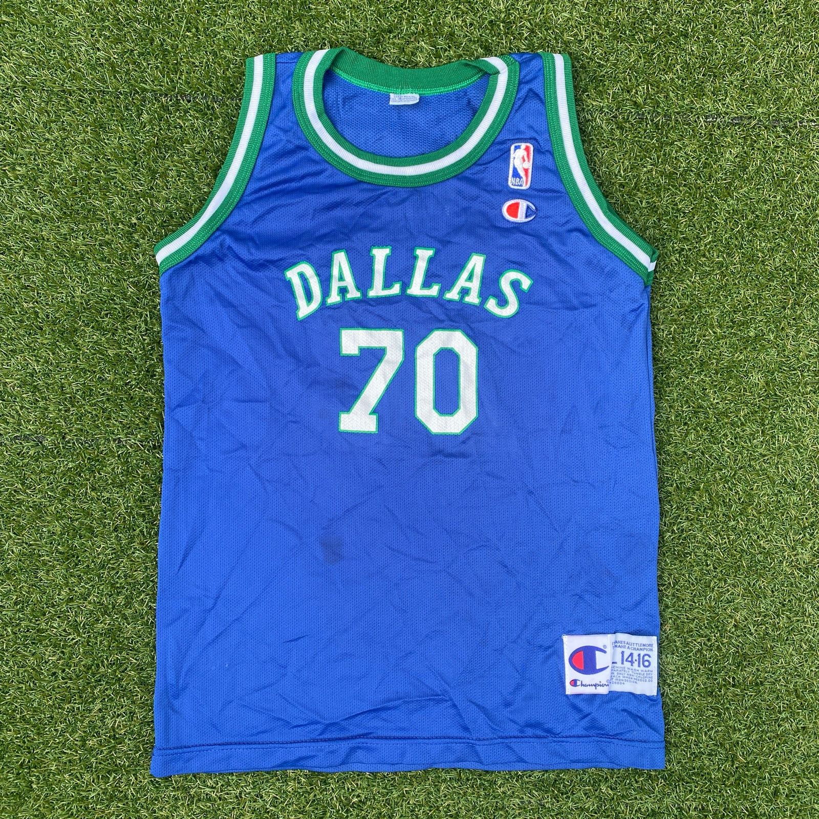 Champion 1990s Dallas Mavericks Dennis Rodman Vintage Jersey