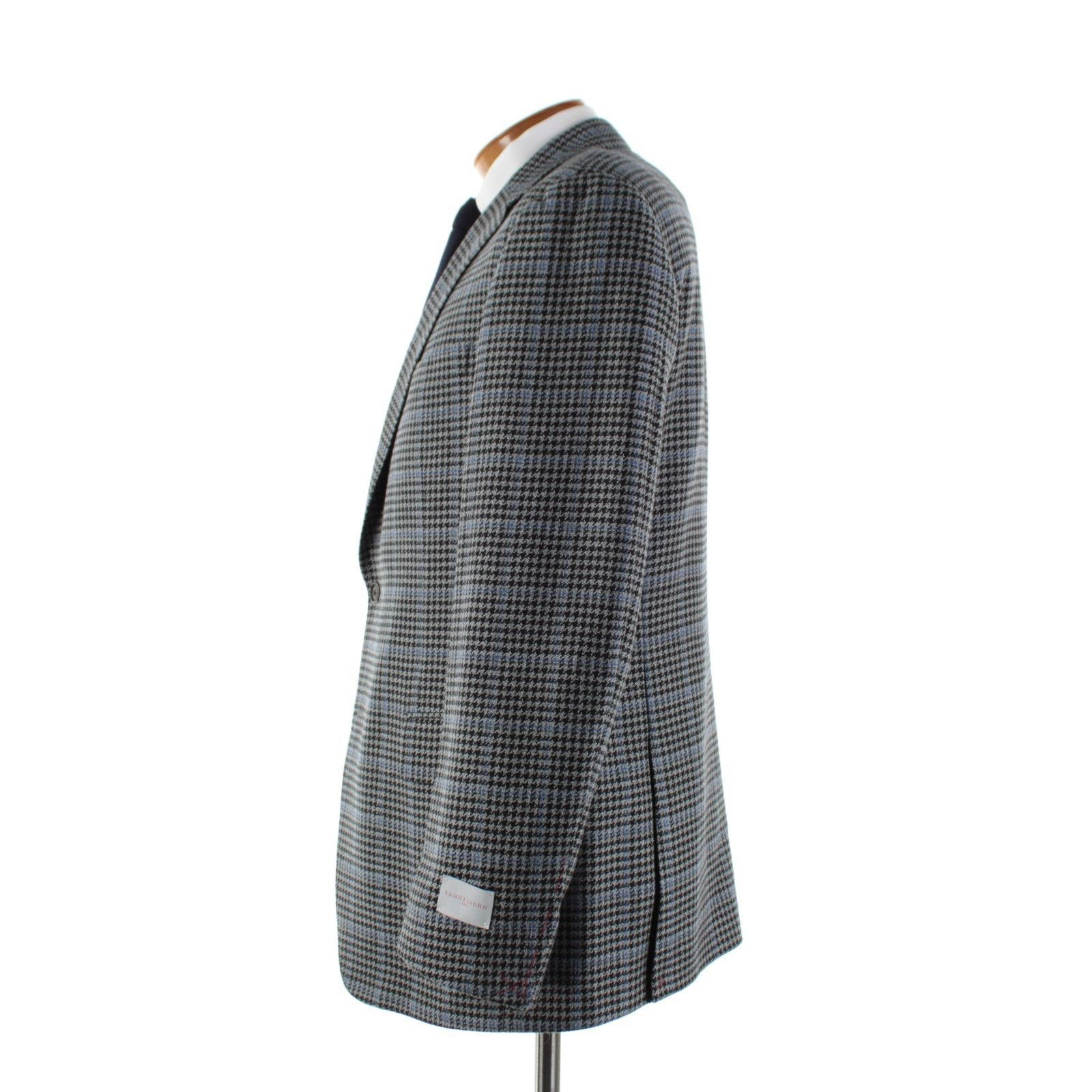 Samuelsohn Samuelsohn Sport Coat Size 44 Regular US in Black Size 44R - 4 Thumbnail