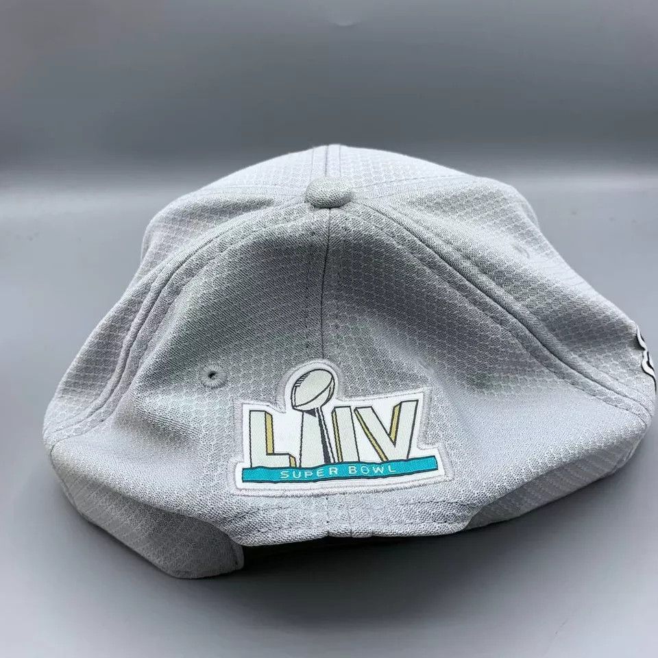New Era Kansas City Chiefs Hat Men Gray Superbowl LIV Snap Back Cap Size ONE SIZE - 4 Thumbnail