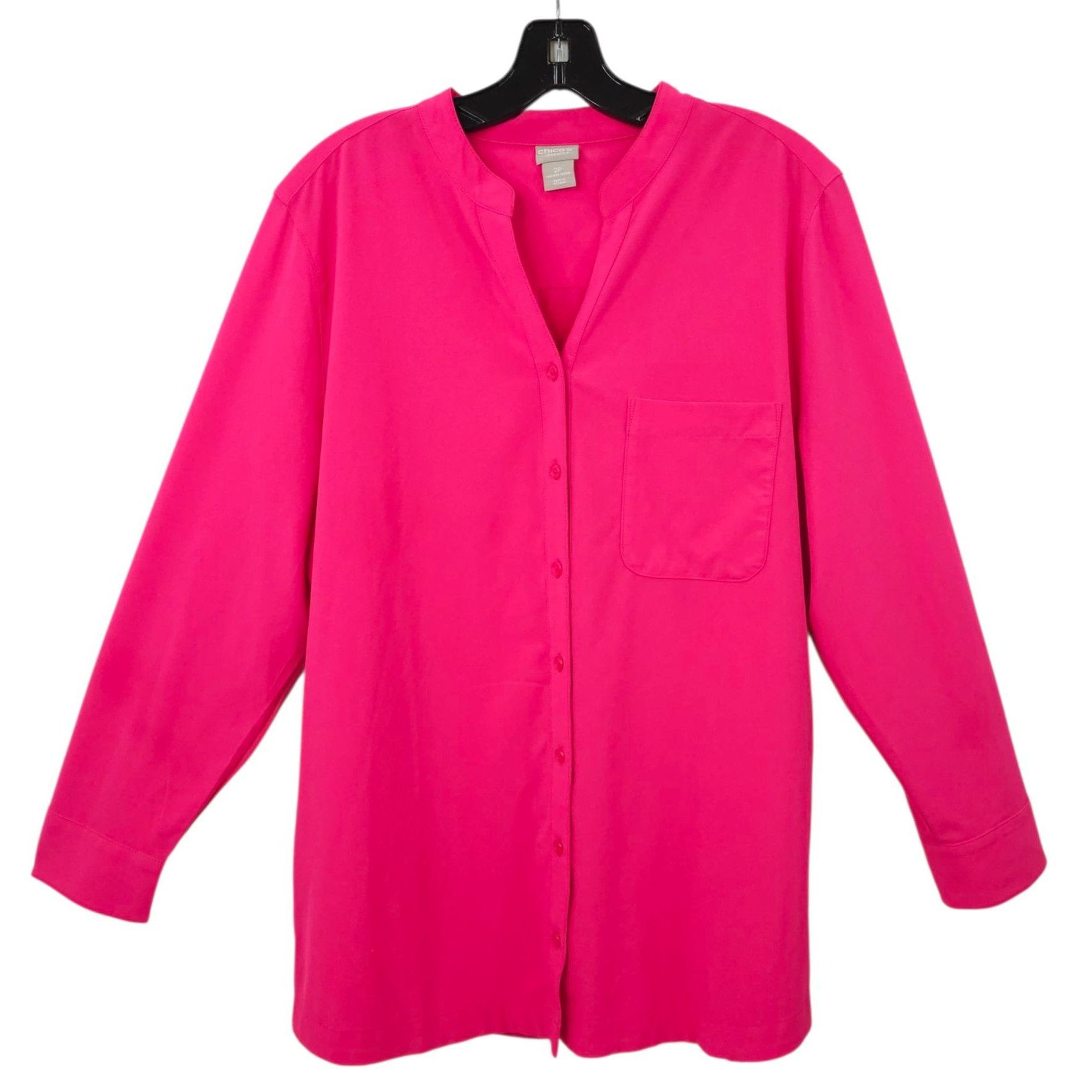 Chicos Chicos Zenergy Neema Button Front Shirt Womens 2P US 12/14 P Size XL / US 12-14 / IT 48-50 - 1 Thumbnail