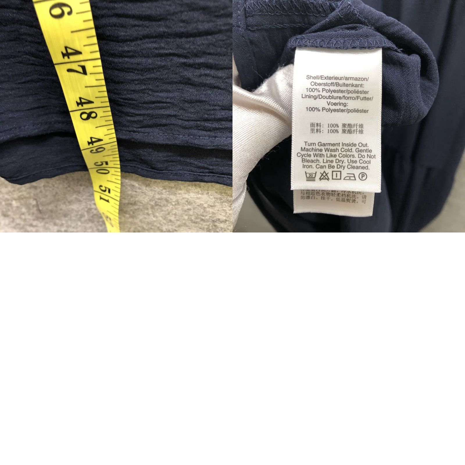 DKNY DKNY Maxi Dress Size 10 Halter Sleeveless White Navy Blue Dress Maxi Dress Women 10 Halter Sleeveless Solid Pattern Spring Summer Fashion Size L / US 10 / IT 46 - 8 Thumbnail