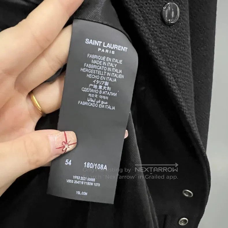 Saint Laurent Paris Saint Laurent Paris Striped baseball jacket Size US L / EU 52-54 / 3 - 3 Thumbnail