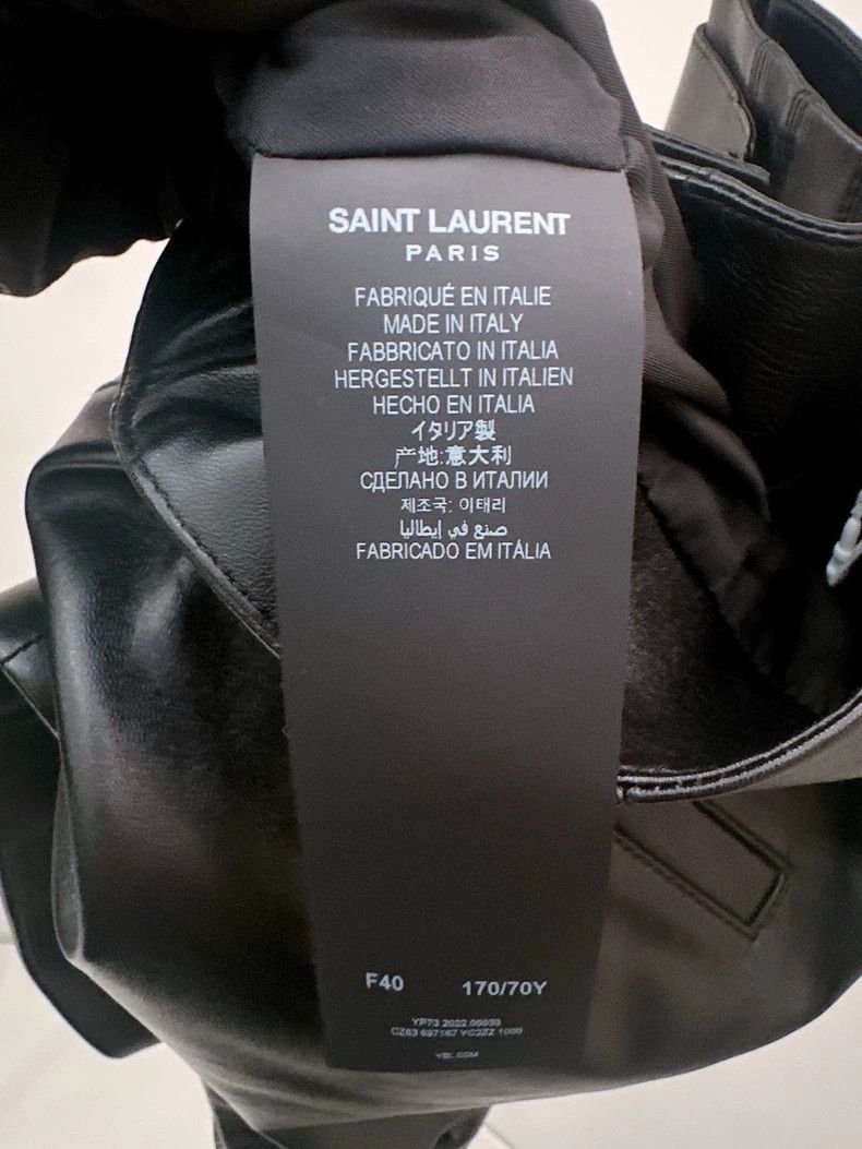 Saint Laurent Paris Saint Laurent Paris Black lambskin shorts Size 39" - 4 Thumbnail