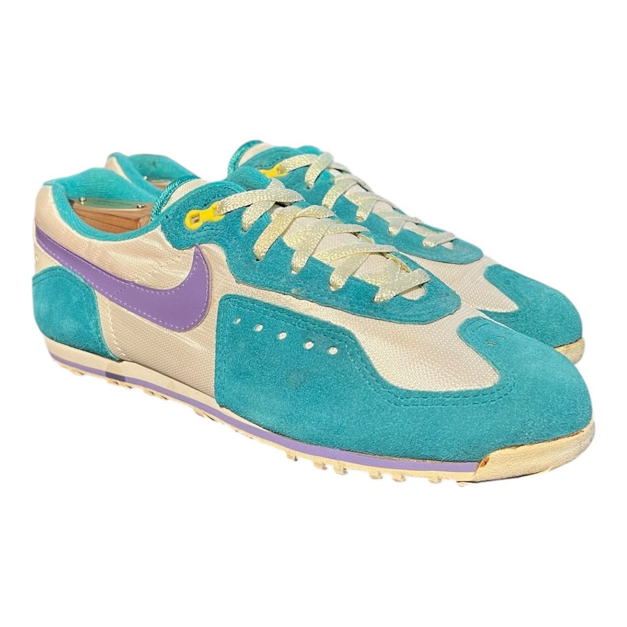 Nike Vintage 70s Nike Sc-E Cycle Shoes Teal Purple Size US 8 / IT 38 - 2 Thumbnail