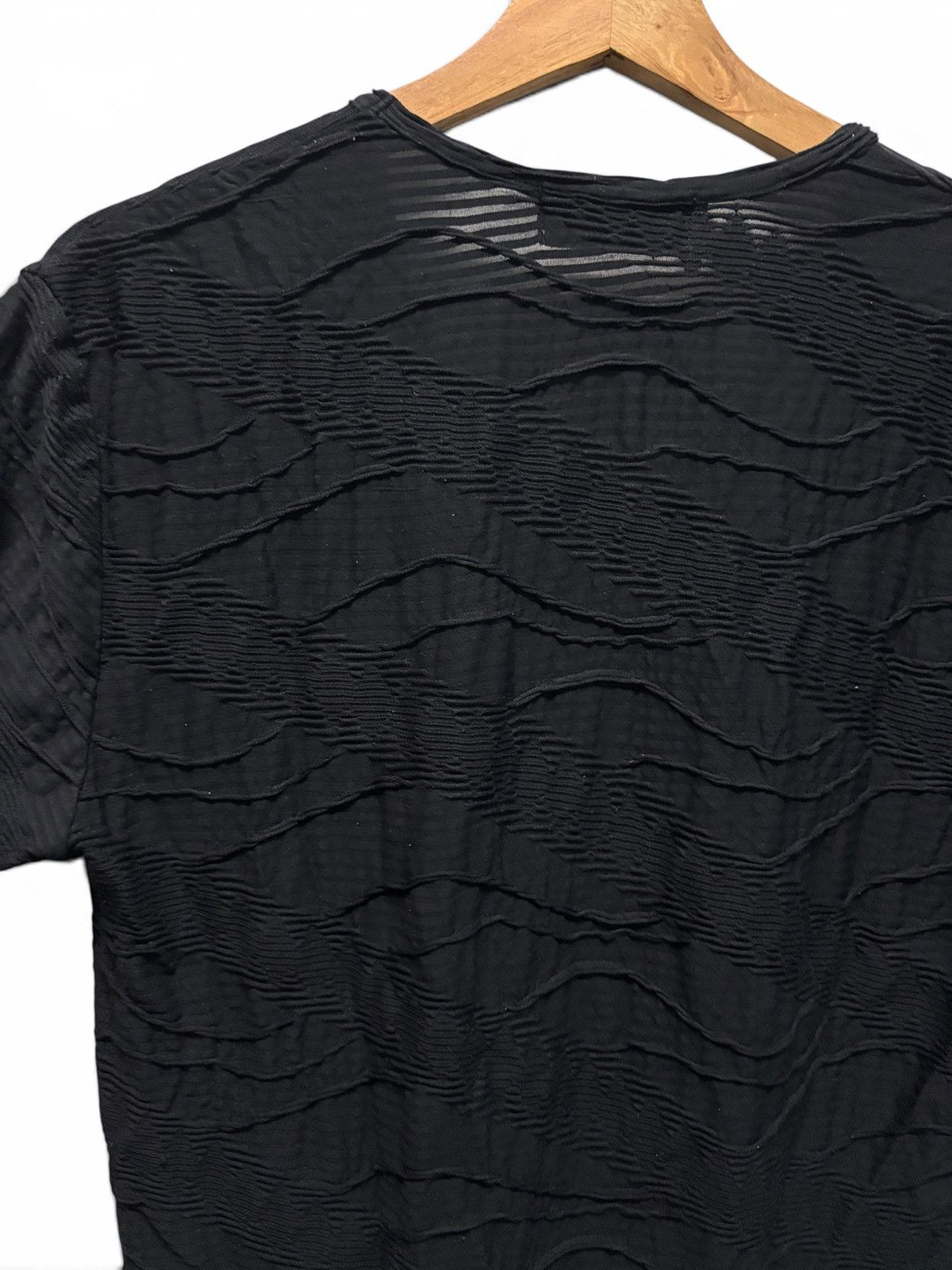 Tornado Mart Tornado Mart Vneck Pleated Wave Style Stretch Shirt Size US M / EU 48-50 / 2 - 6 Thumbnail