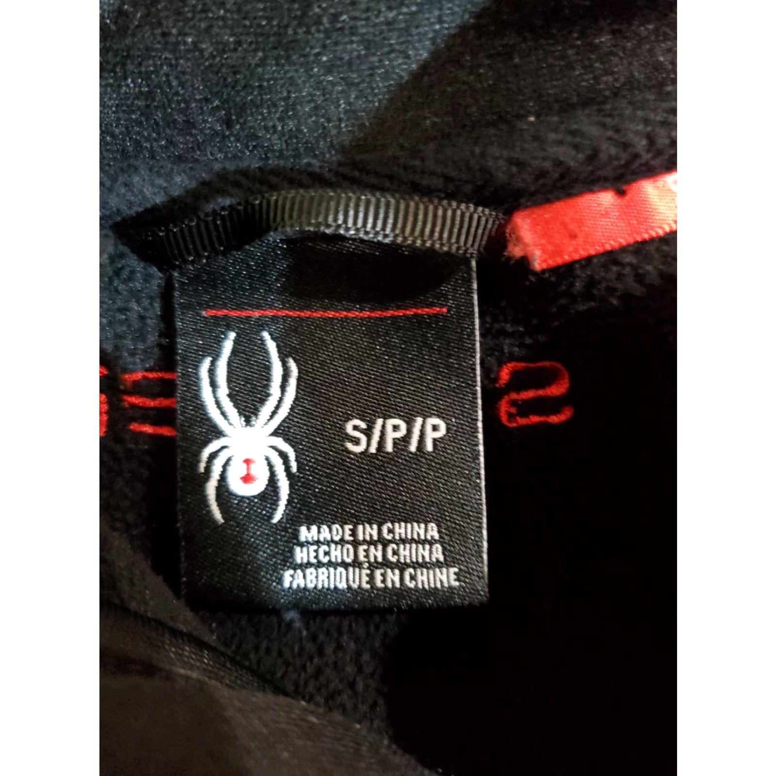 Spyder Spyder Signature Men's Size Small Black & Red Knit 1/4 Zip Pullover Ski Sweater Size US S / EU 44-46 / 1 - 4 Thumbnail