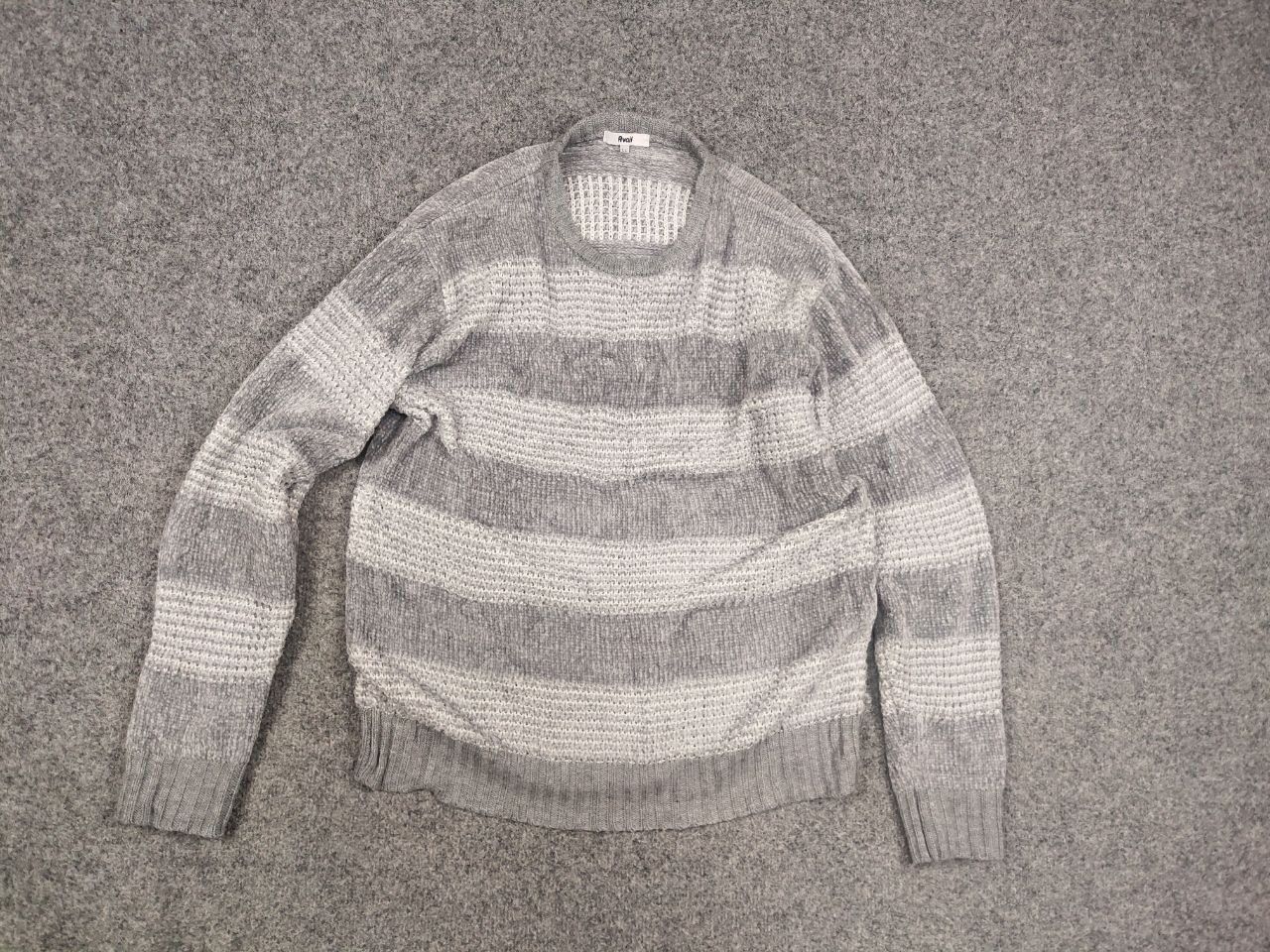 Japanese Brand Avail Japanese Design Vintage Gray Knit velours Sweater Size US L / EU 52-54 / 3 - 8 Thumbnail