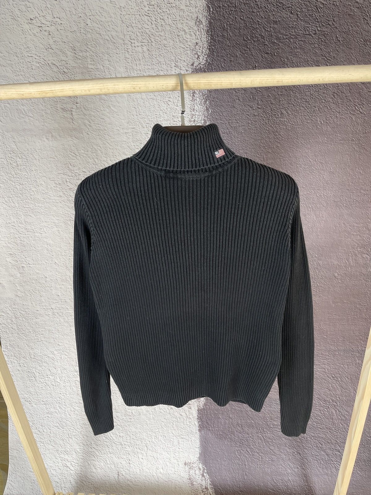 Polo Ralph Lauren Polo Jeans company Ralph Lauren black turtleneck logo knit Size M / US 6-8 / IT 42-44 - 1 Thumbnail