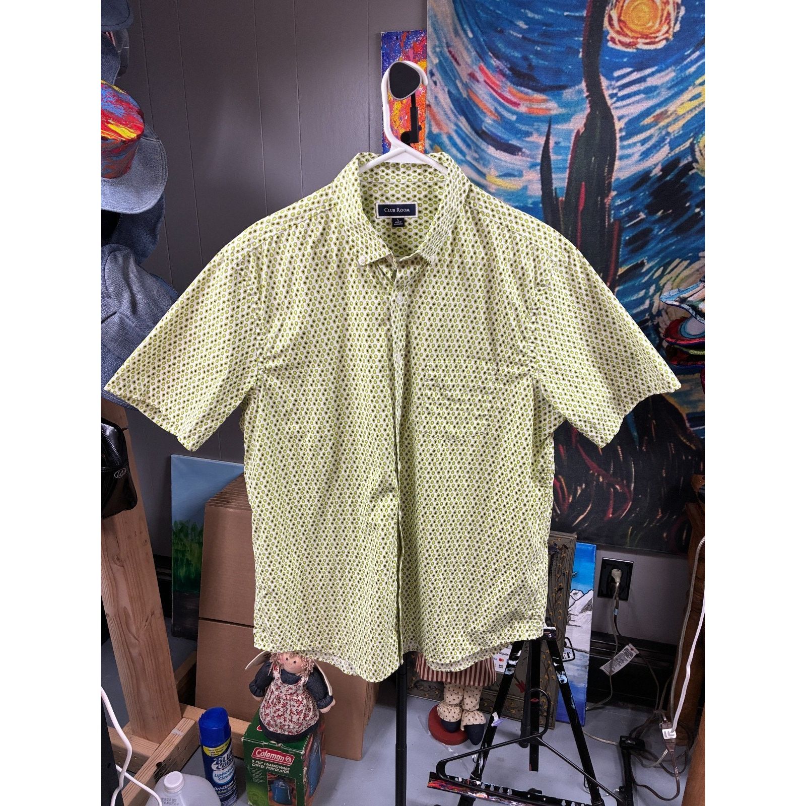 Club Room Club Room Men’s Button-Down Shirt Avocado Print Green Size US L / EU 52-54 / 3 - 1 Thumbnail