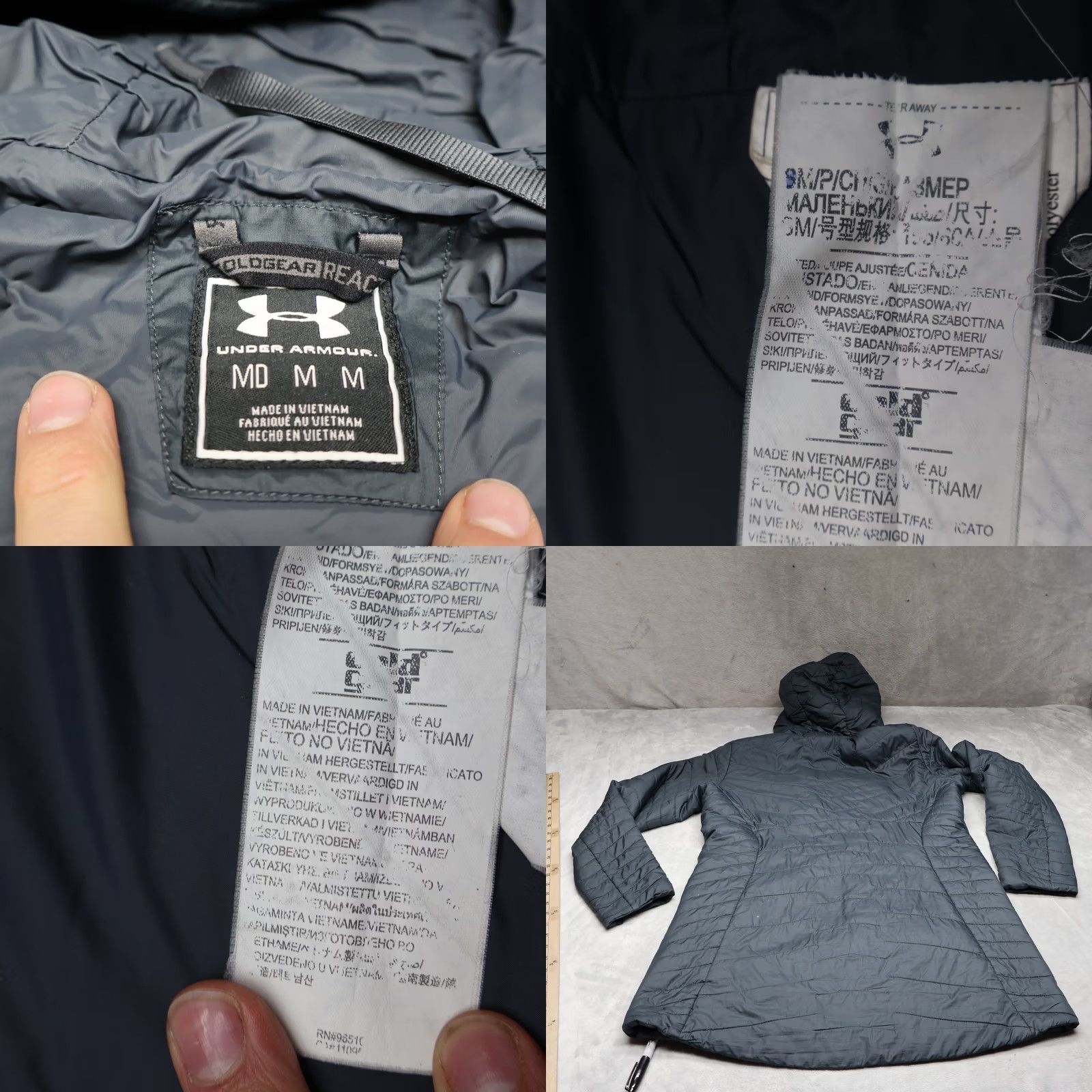 Under Armour Under Armour Storm Jacket Womens Medium Blue ColdGear Reactor Quilted Insulated Jacket Size M / US 6-8 / IT 42-44 - 8 Thumbnail