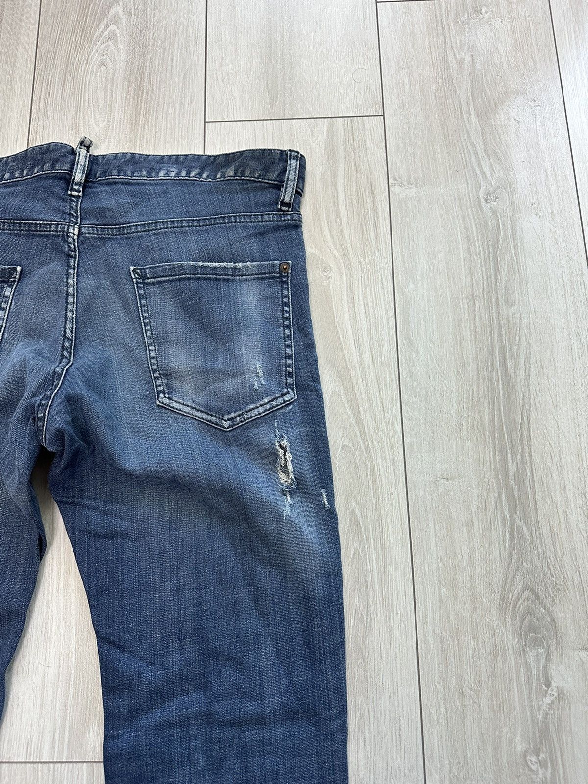 Dsquared2 Dsquared2 Distressed Vintage Denim Jeans Pants (A032) Size US 34 / EU 50 - 16 Thumbnail