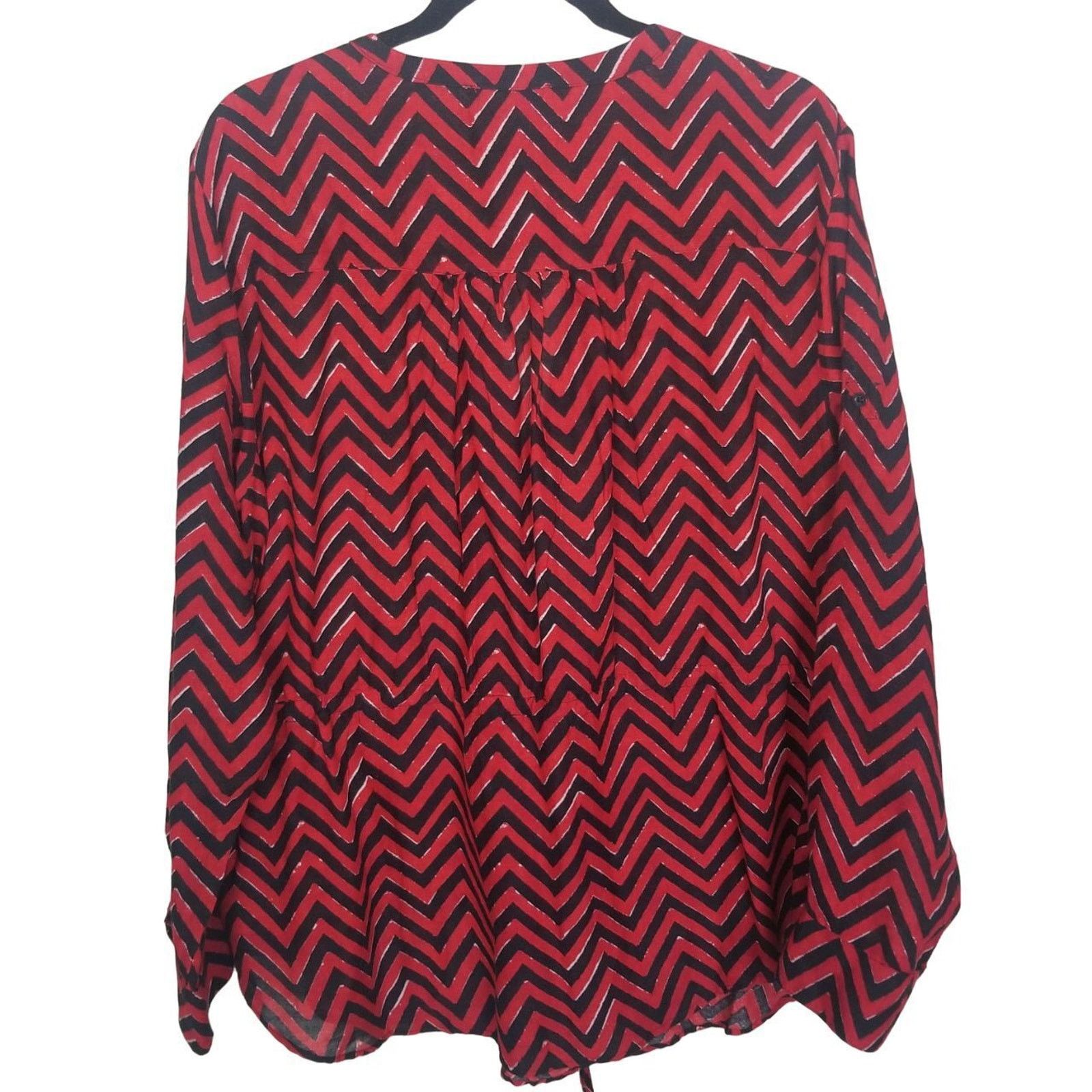 Lauren Ralph Lauren Lauren Ralph Lauren Womens Chevron Top Sz 1X Classic Preppy Size XL / US 12-14 / IT 48-50 - 9 Thumbnail