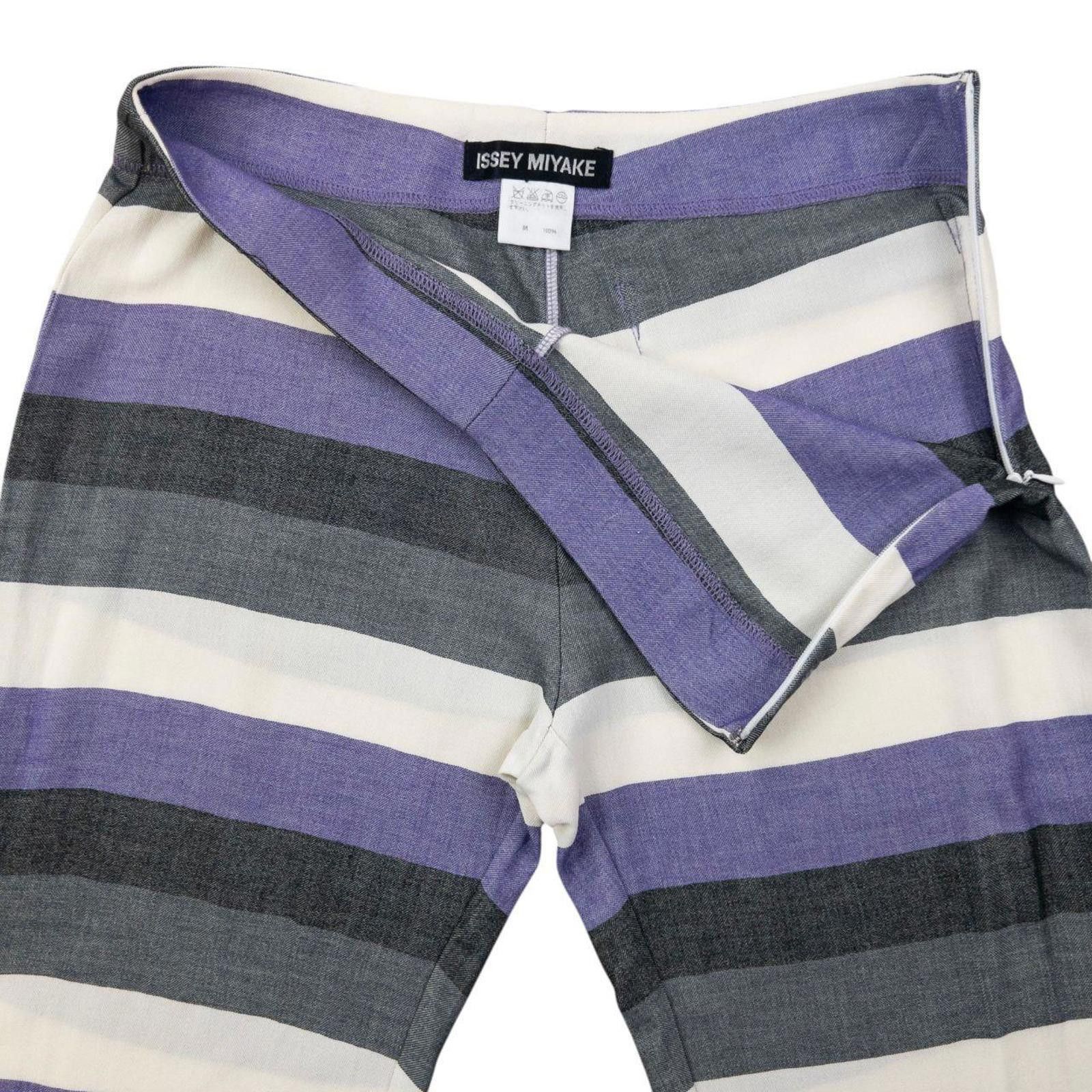 Issey Miyake Vintage 2000s Issey Miyake Striped Trousers Womens Size W26 Size 26" / US 2 / IT 38 - 5 Thumbnail