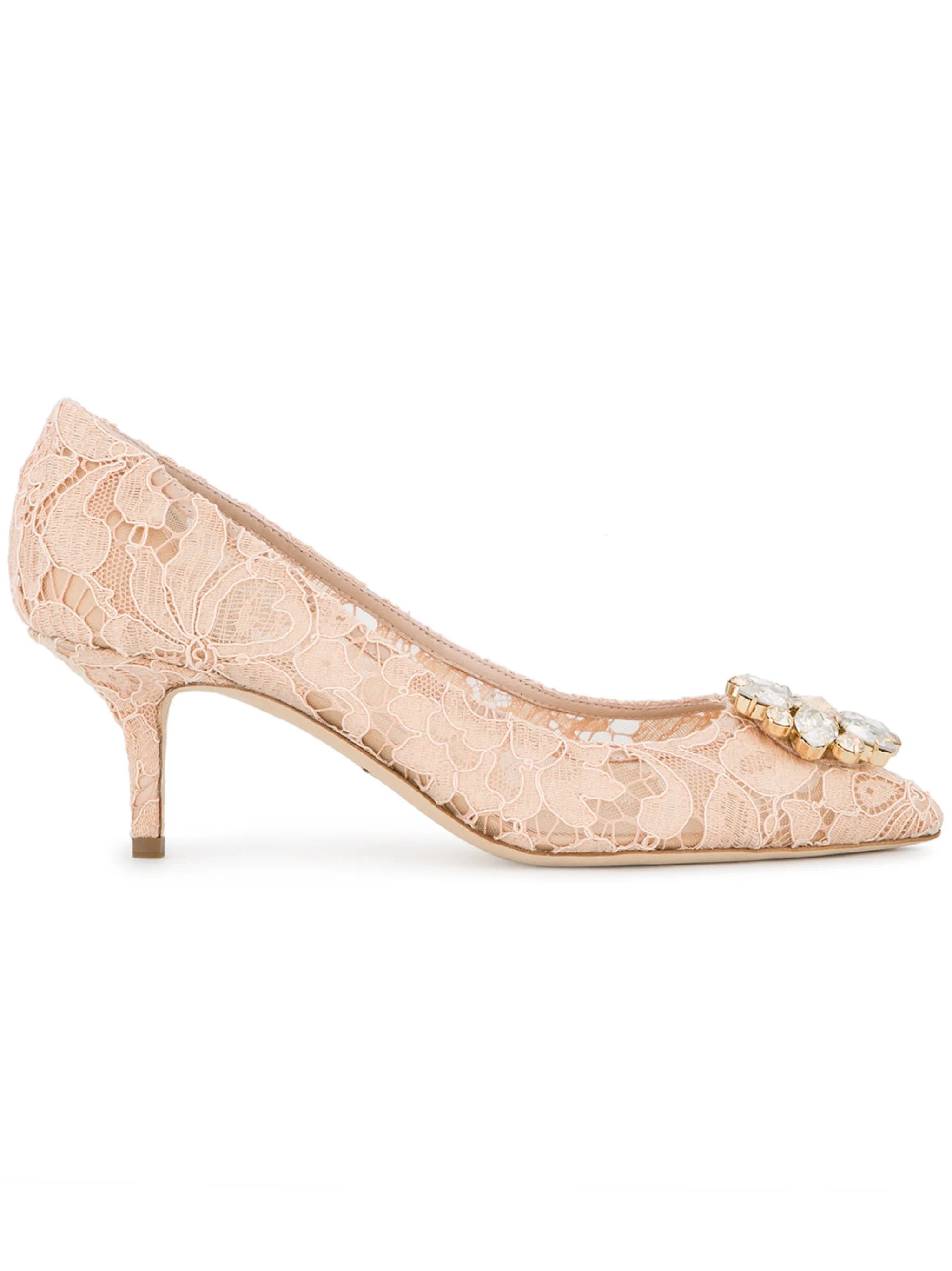 Dolce & Gabbana o1s22i1n0225 60 MM Bellucci Pumps in Light Pink Size US 10 / IT 40 - 1 Thumbnail