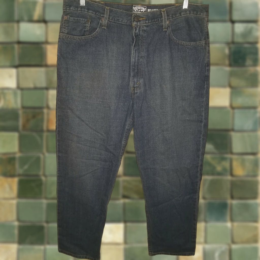 Levi's LEVI'S Relaxed Straight Leg Blue Jeans Adult 40x30 Mens Size US 40 / EU 56 - 1 Thumbnail