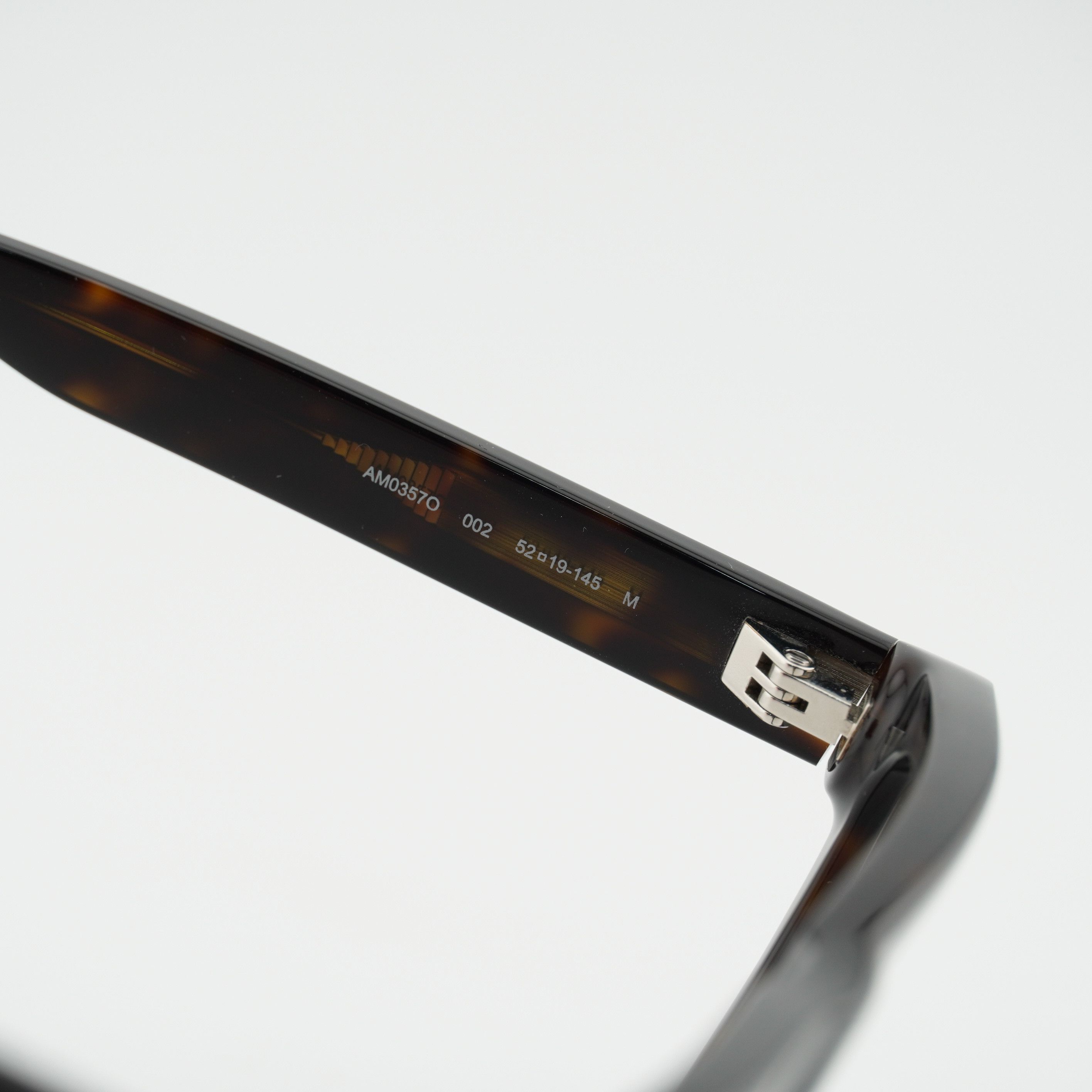Alexander McQueen Alexander McQueen AM0357O 002 Eyeglasses Havana 52mm Square Size ONE SIZE - 4 Thumbnail