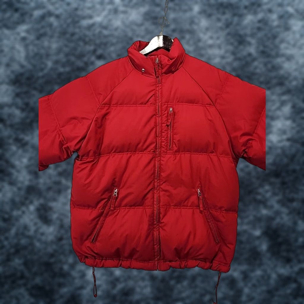 Old Navy Old Navy Puffer Jacket Men's M Red Quilted Down Full Zip Gorpcore Size US M / EU 48-50 / 2 - 1 Thumbnail