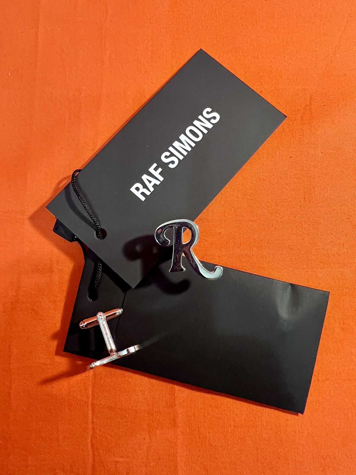 Raf Simons Silver Cufflinks, 2022, Men's Product Image