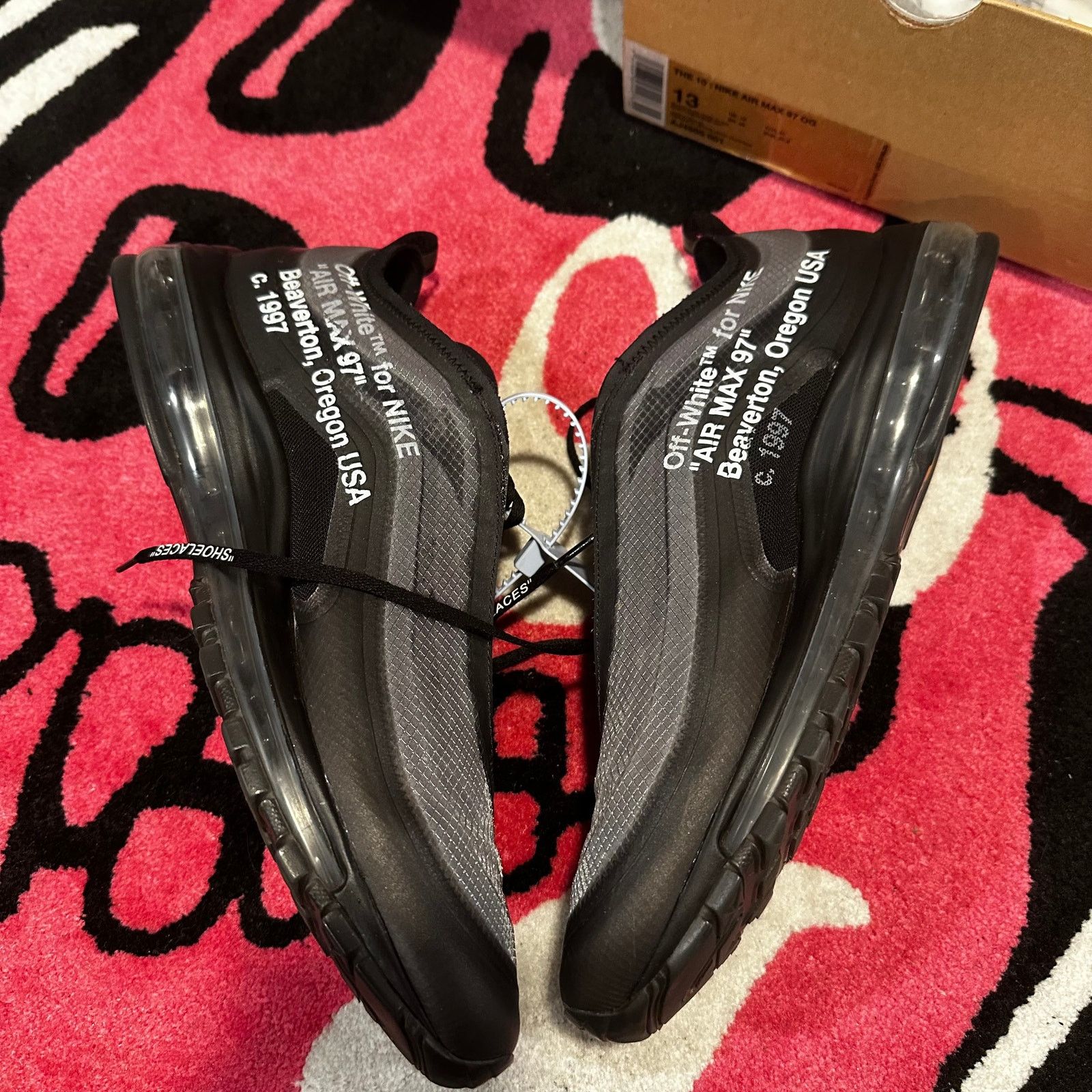 Nike × Off-White Nike Air Max 97 Off-White Black – Size 13 – Gently Used Size US 13 / EU 46 - 5 Thumbnail