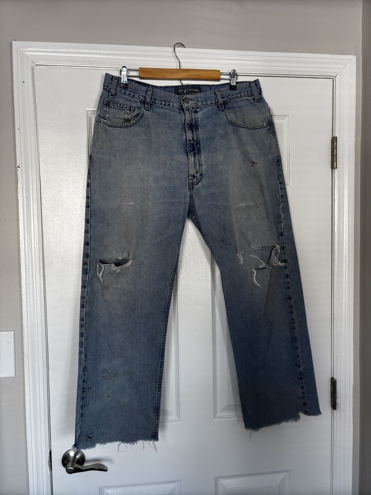 Levi's Vintage Clothing levi’s distressed silver tab denim Size US 36 / EU 52 - 2 Thumbnail