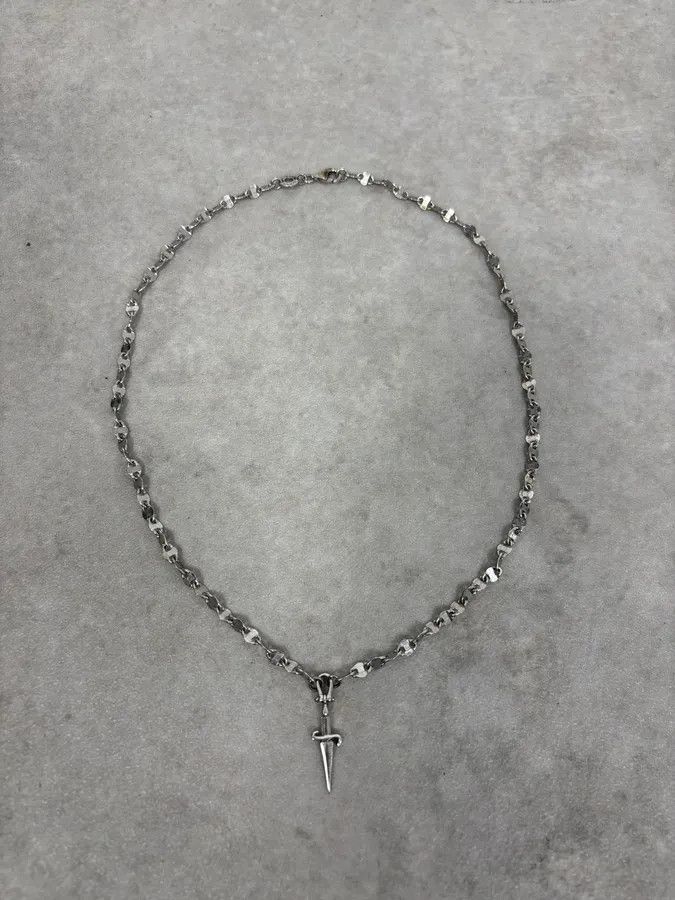 Vintage Cesare Paciotti Dagger Pendant Necklace Size ONE SIZE - 4 Thumbnail