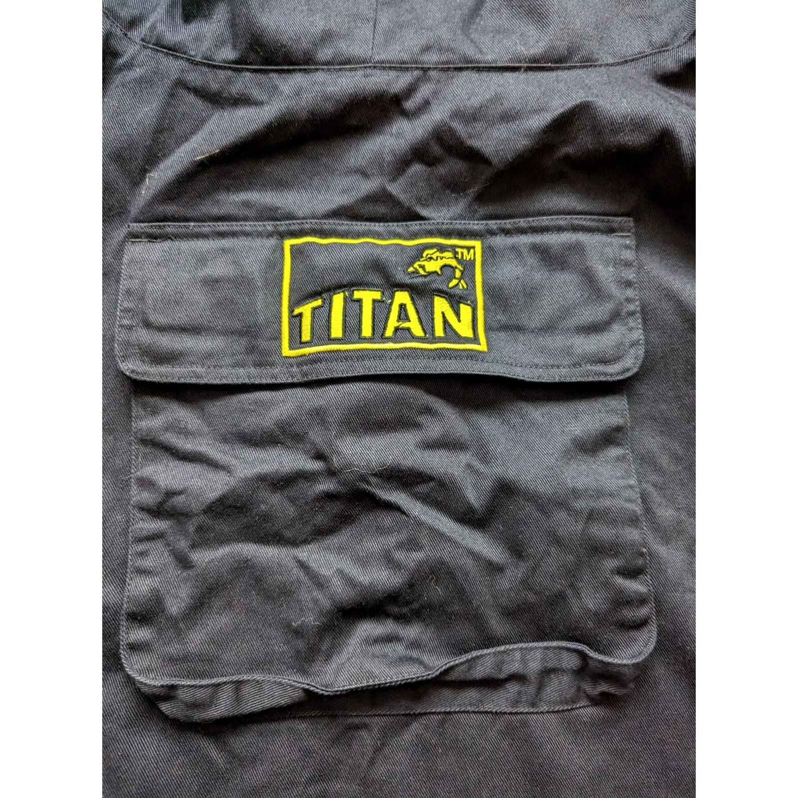 Vintage Titan Jacket Mens L Blue Waterproof Hooded 3-in-1 Fishing Navy Titan Royal Navy? Size US L / EU 52-54 / 3 - 7 Thumbnail