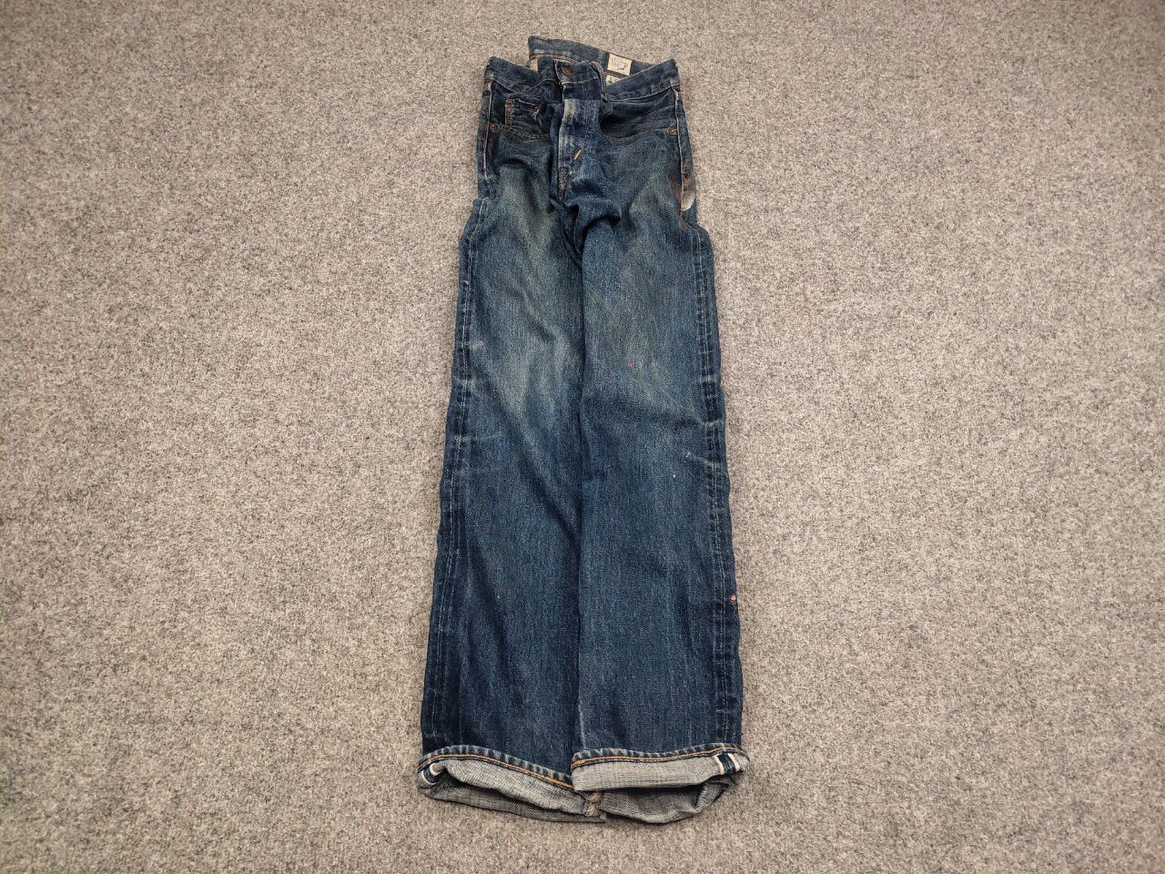 Orslow Vintage OrSlow Japan Selvedge Distressed paint Denim Jeans Size US 32 / EU 48 - 2 Thumbnail