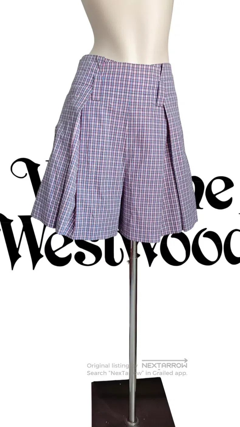 Vivienne Westwood Vivienne Westwood Purple Plaid Skirt Pants Size 26" / US 2 / IT 38 - 1 Thumbnail