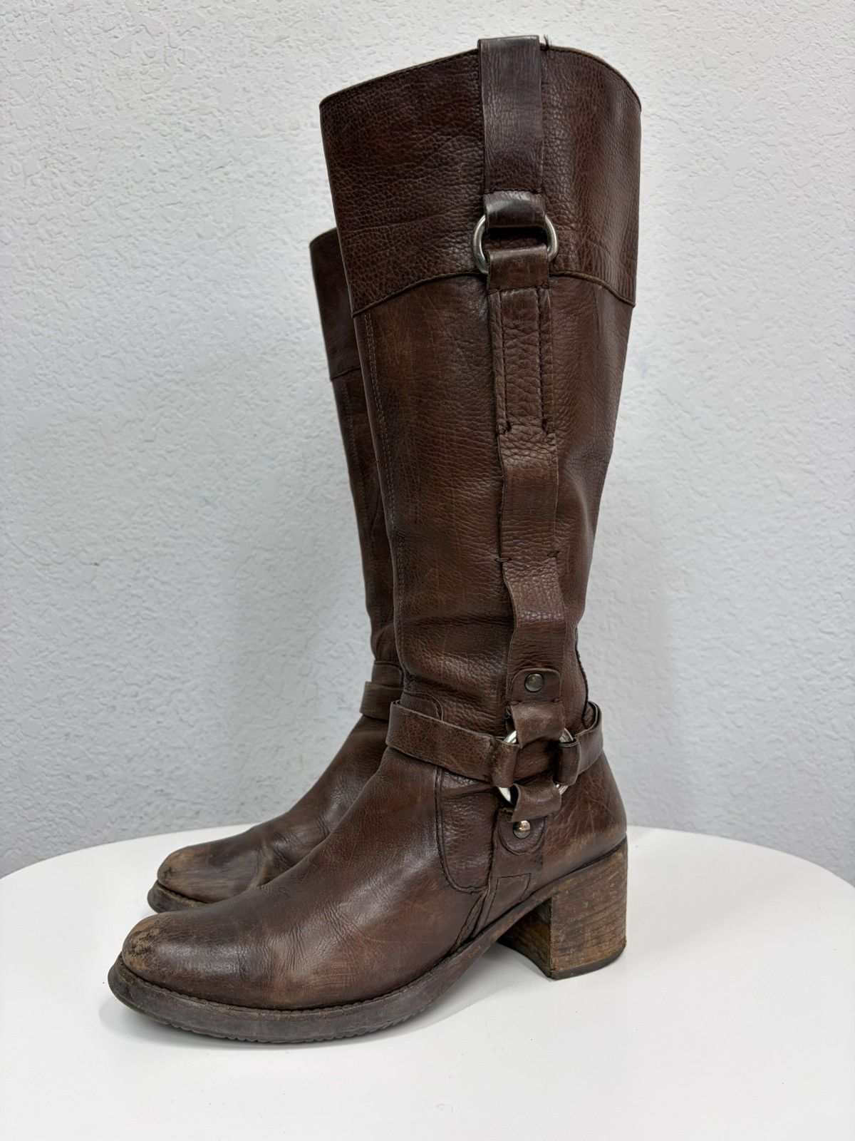 If Six Was Nine A.S. 98 Avant Garde Archive Leather Belted Boots Size US 9 / IT 39 - 11 Thumbnail