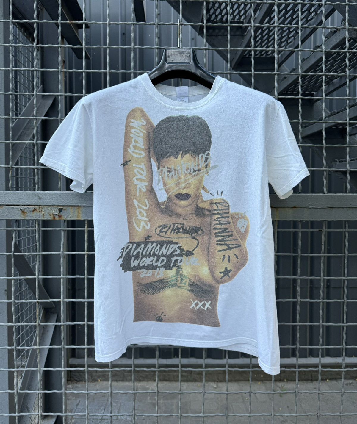 Band Tees Vintage Rihanna Diamonds Tour 2013 T Shirt With A$ap