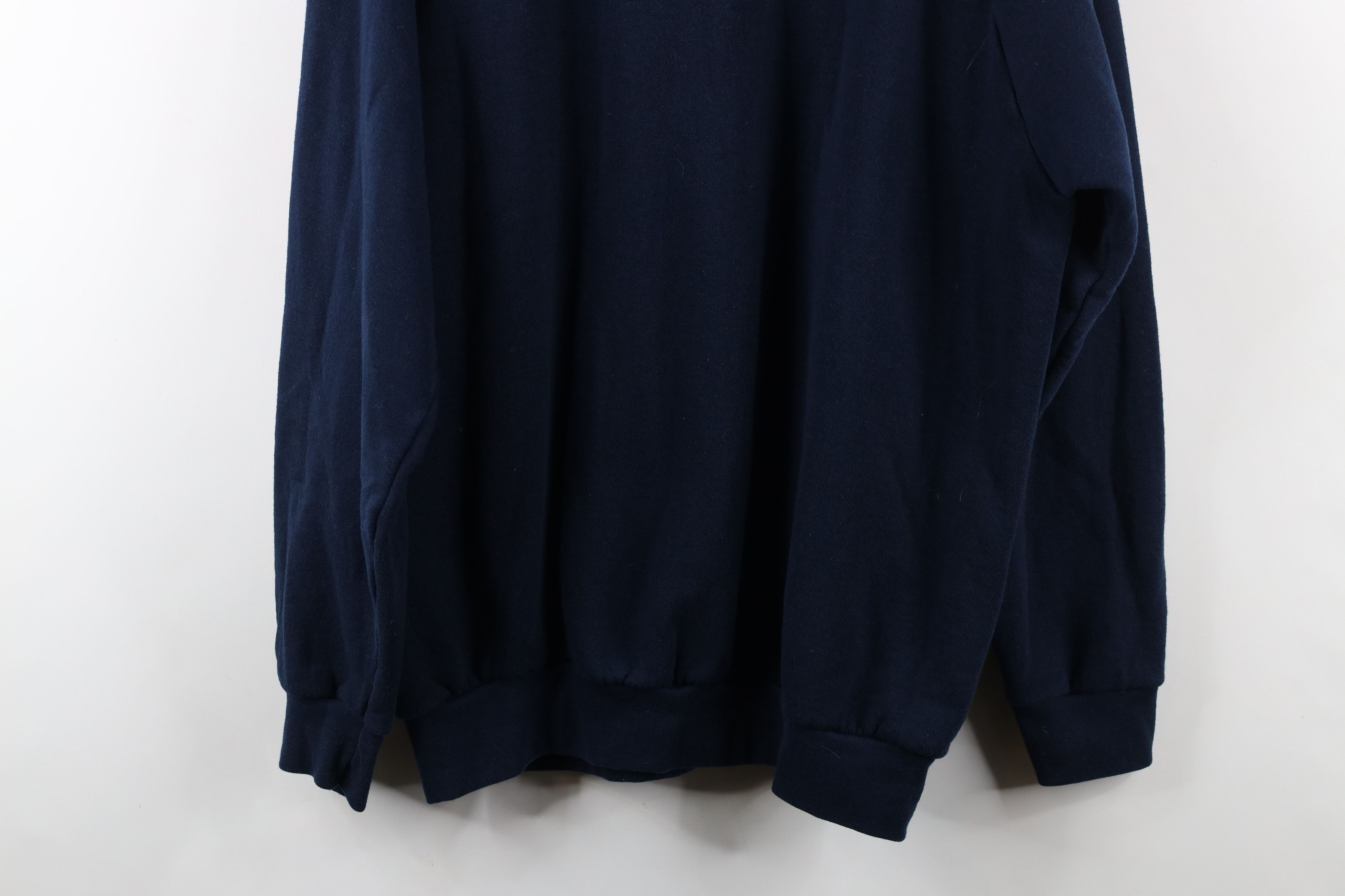 Vintage Vintage 90s Streetwear Heavyweight Crewneck Sweatshirt Blue Size US XL / EU 56 / 4 - 10 Thumbnail