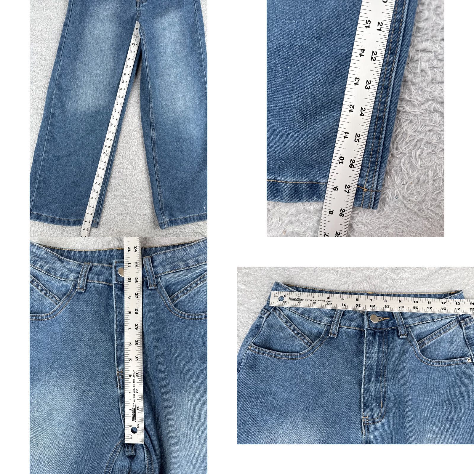 Madewell Madewell Jeans Women 26 Blue Denim Wide Leg High Rise Medium Wash 26x28 Cotton Blend 5-Pocket Design Logo Embroidered Size 26" / US 2 / IT 38 - 8 Thumbnail