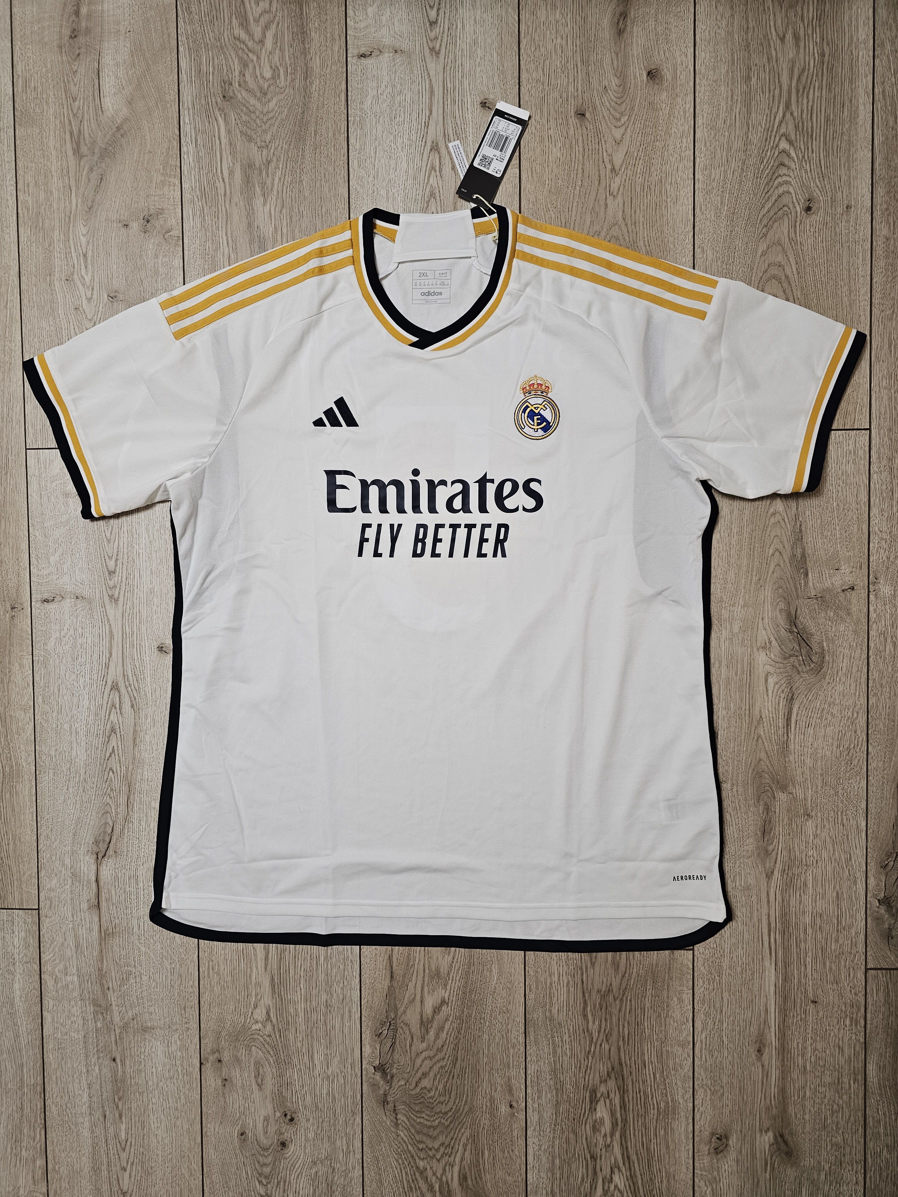 Adidas REAL MADRID 2023 2024 HOME BELLINGHAM FOOTBALL SOCCER JERSEY Size US XXL / EU 58 / 5 - 2 Thumbnail