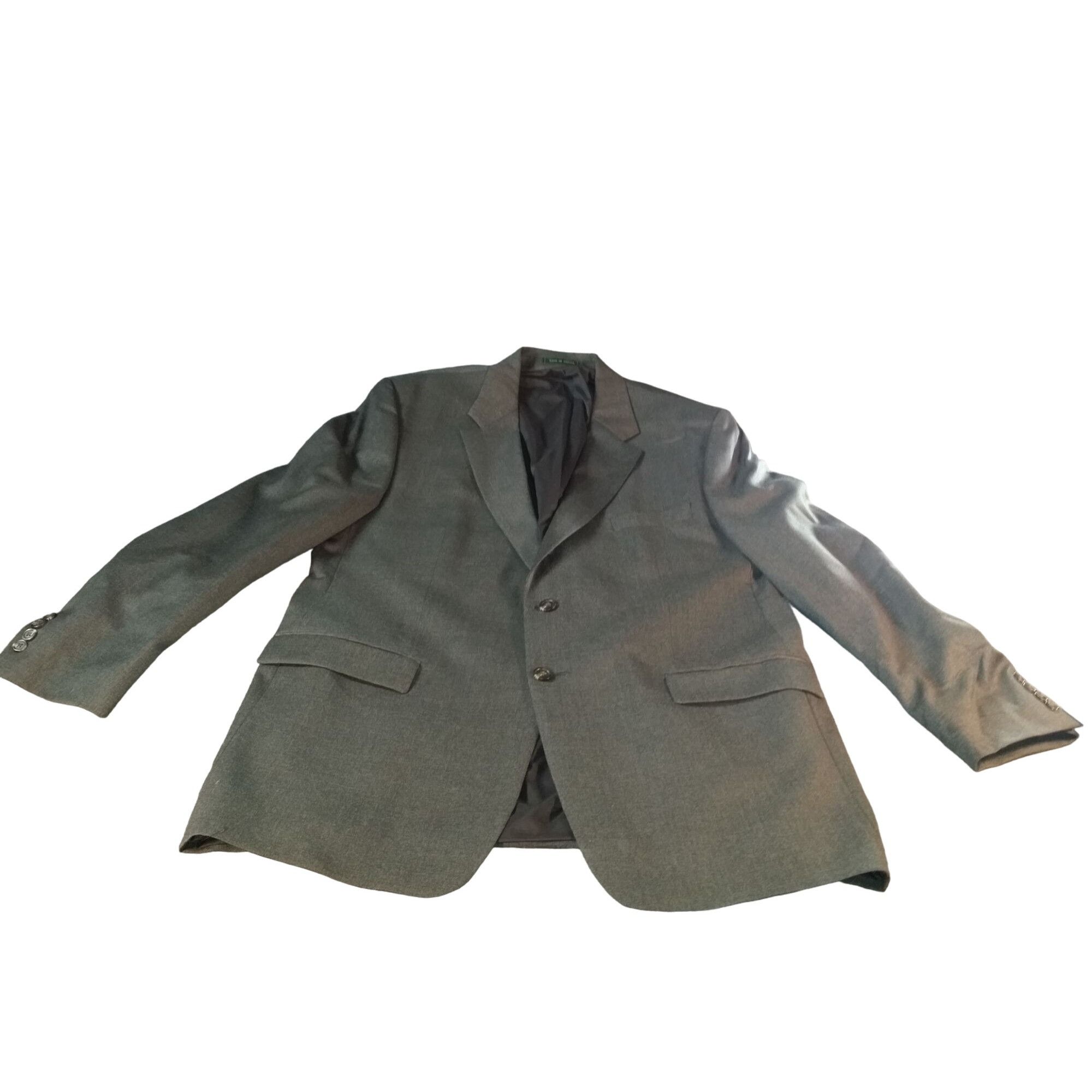 Lauren Ralph Lauren Lauren Ralph Lauren Wool Blazer Men Sz 46L Gray Designer Wor Size 46L - 1 Thumbnail