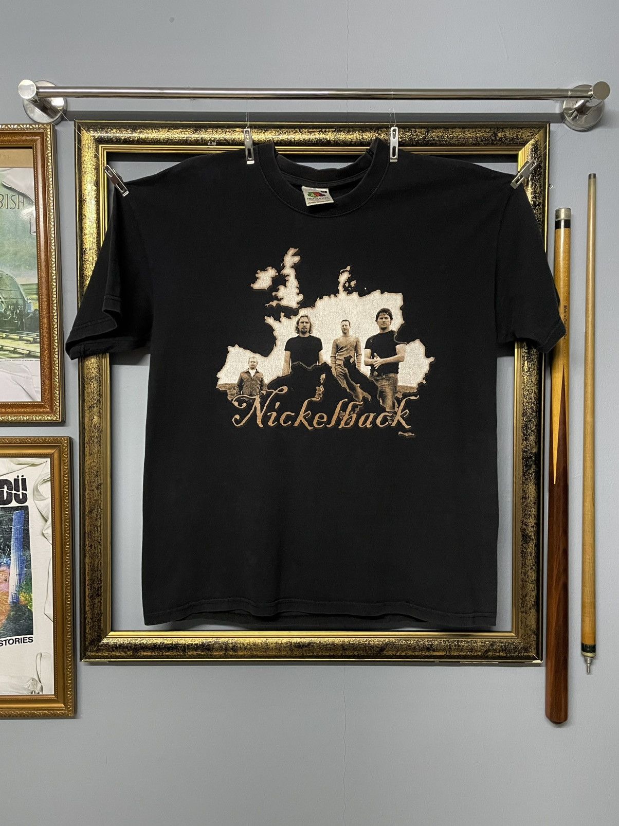 Band Tees Vintage Original Nickelback The Long Road Tour Faded Tshirt Size US M / EU 48-50 / 2 - 1 Thumbnail