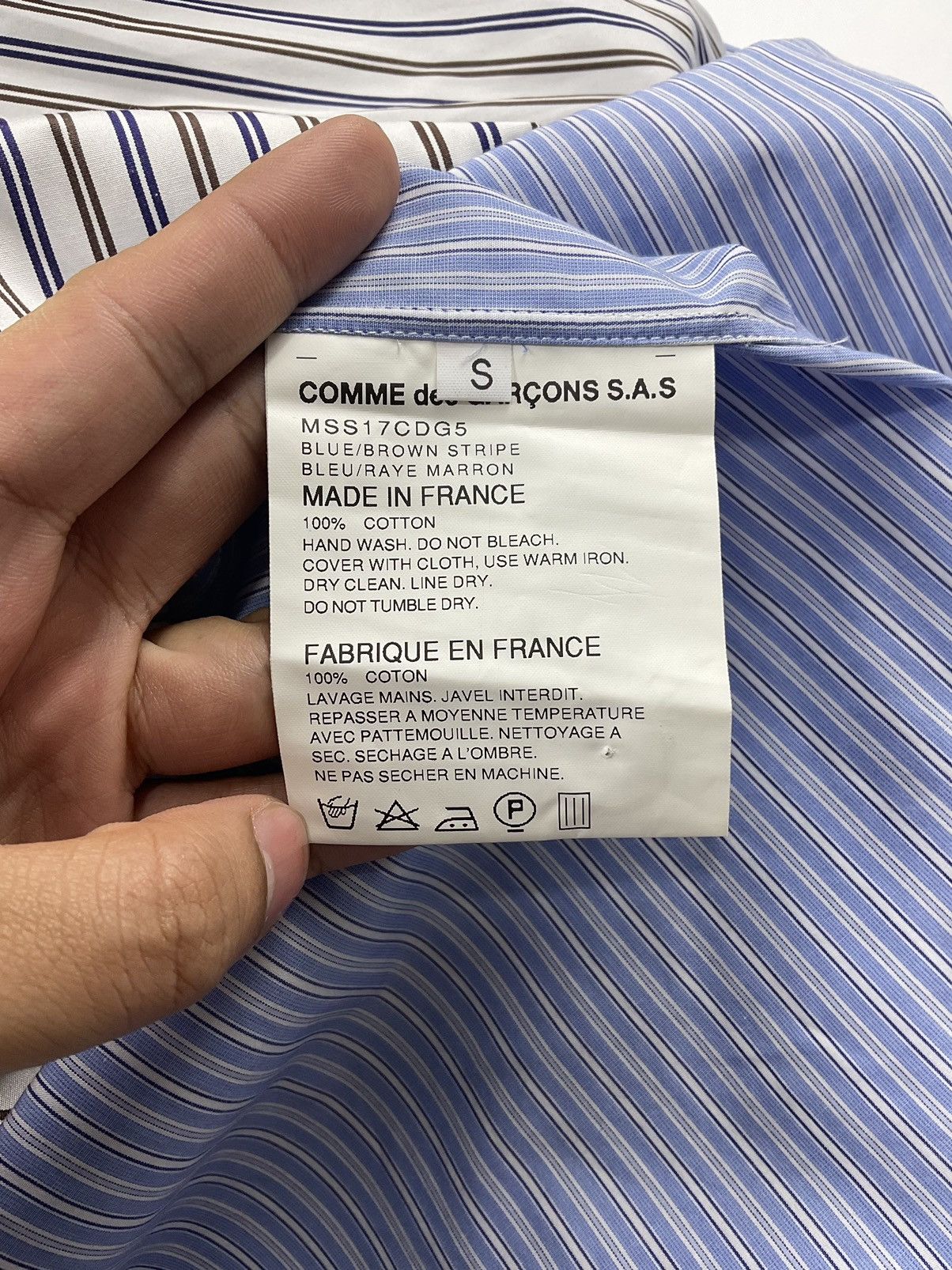 Comme des Garcons Vetements x CDG S/S'17 Double Layered Reversible Shirt Size US S / EU 44-46 / 1 - 11 Thumbnail