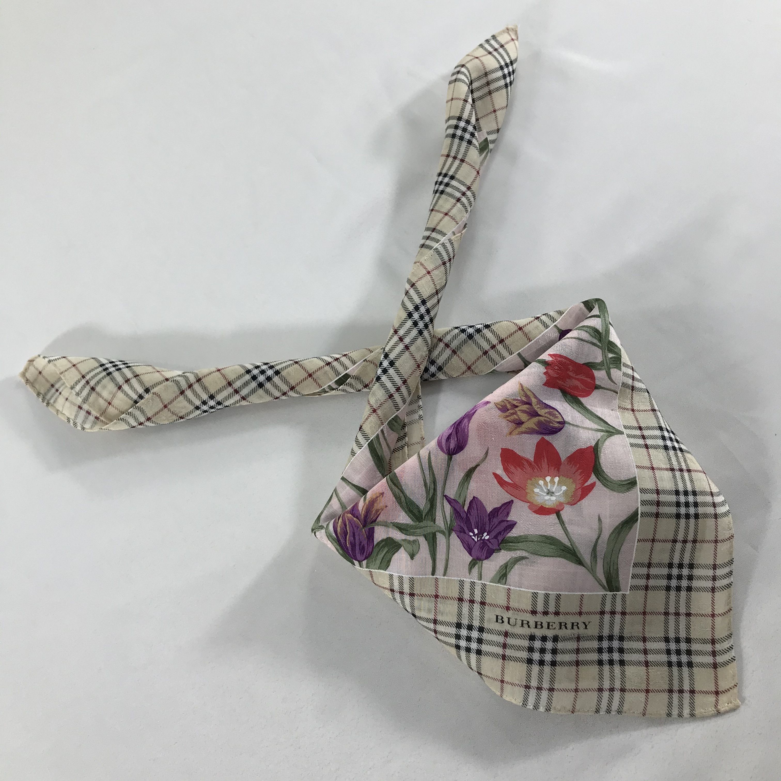 Burberry × Vintage Burberry Handkerchief / Neckerchief / Bandana Size ONE SIZE - 2 Thumbnail