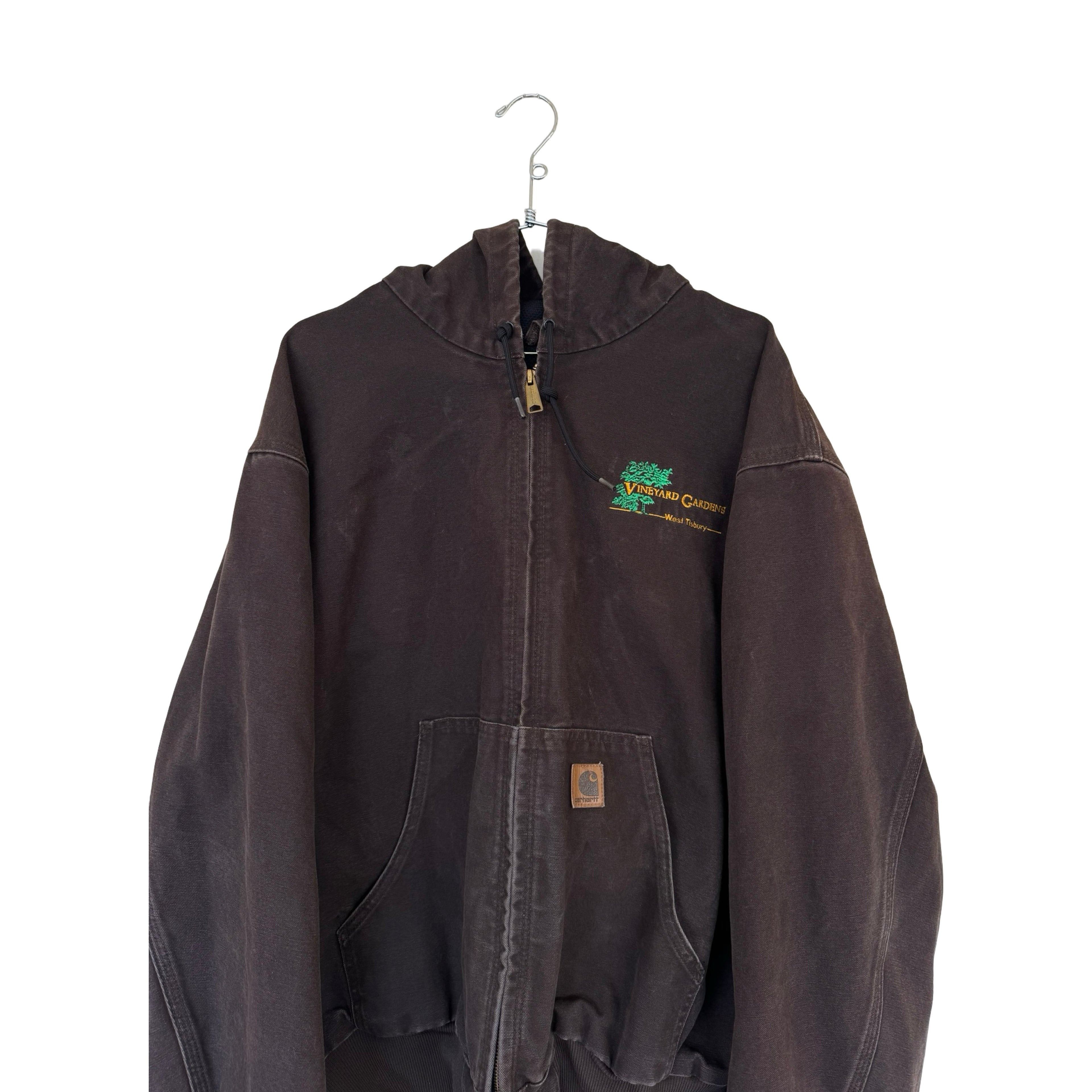 Carhartt × Vintage Vintage Carhartt Vineyard Gardens Hooded Jacket Size US XL / EU 56 / 4 - 3 Thumbnail