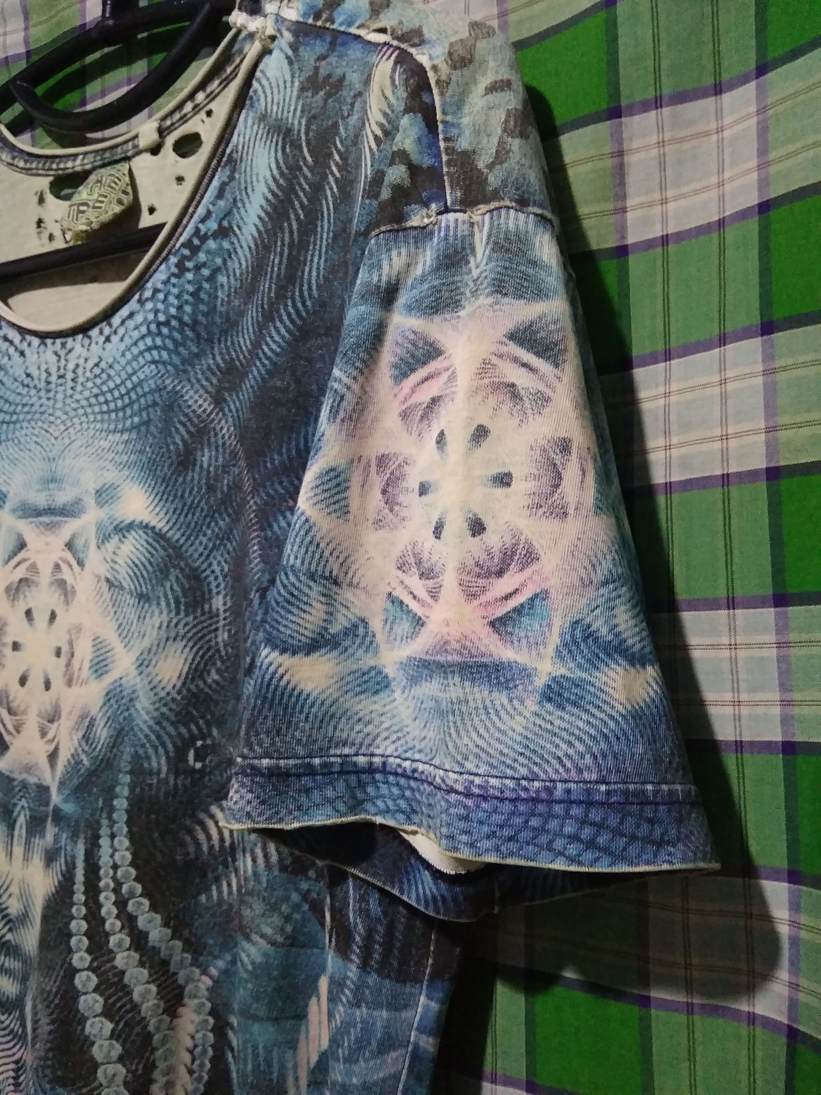 Vintage Vtg Space Tribe psychedelic LSD trippy alien Alex Grey Size US L / EU 52-54 / 3 - 7 Thumbnail