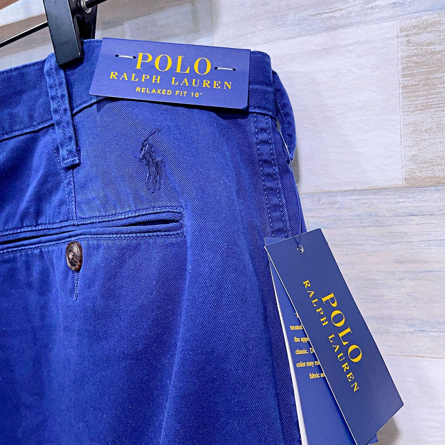 Polo Ralph Lauren POLO Ralph Lauren 10" Relaxed Fit Chino Shorts Navy Flat 32 Size US 32 / EU 48 - 4 Thumbnail
