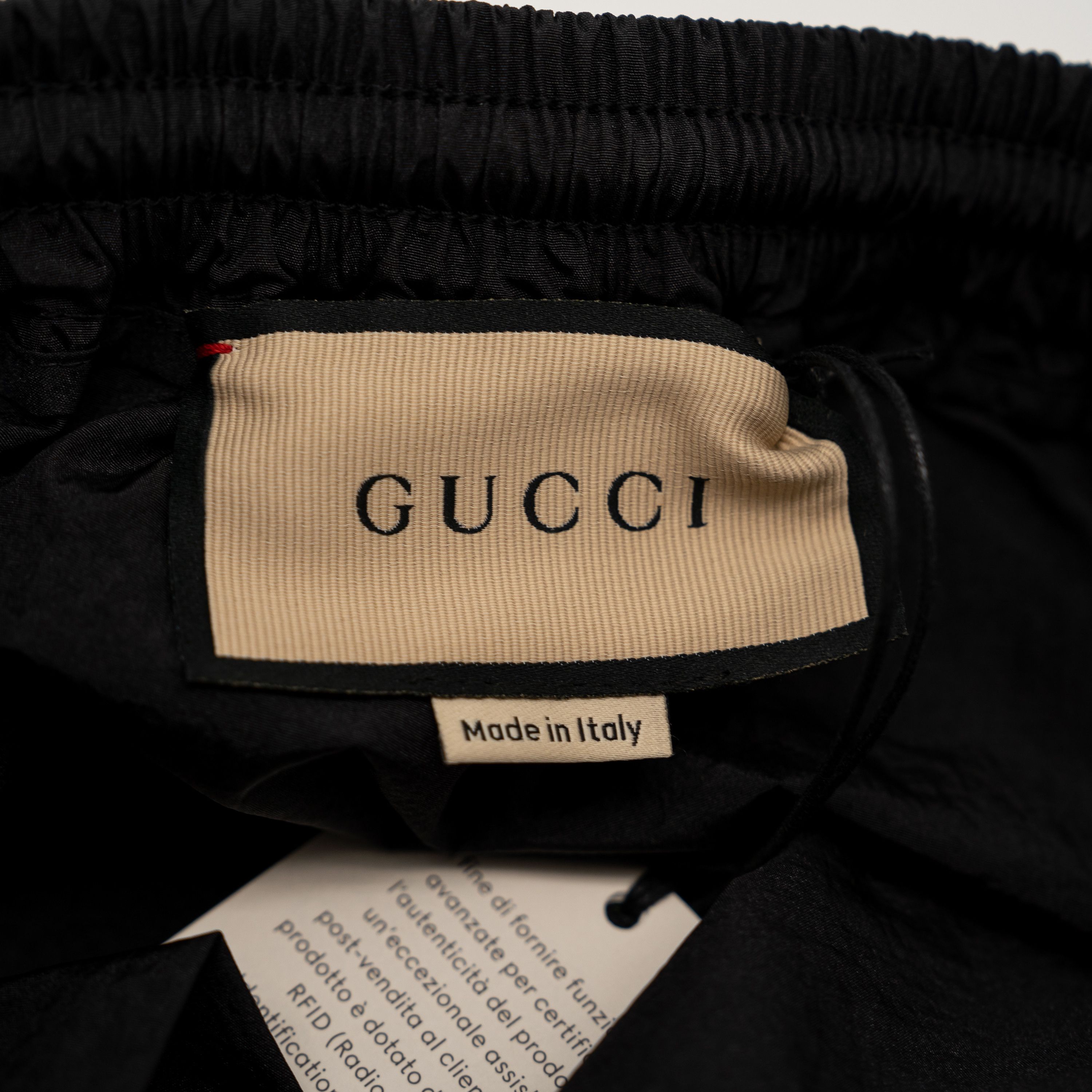 Gucci Gucci Nylon Pants With GG Patch Black Green Pockets Size 28" / US 6 / IT 42 - 10 Thumbnail