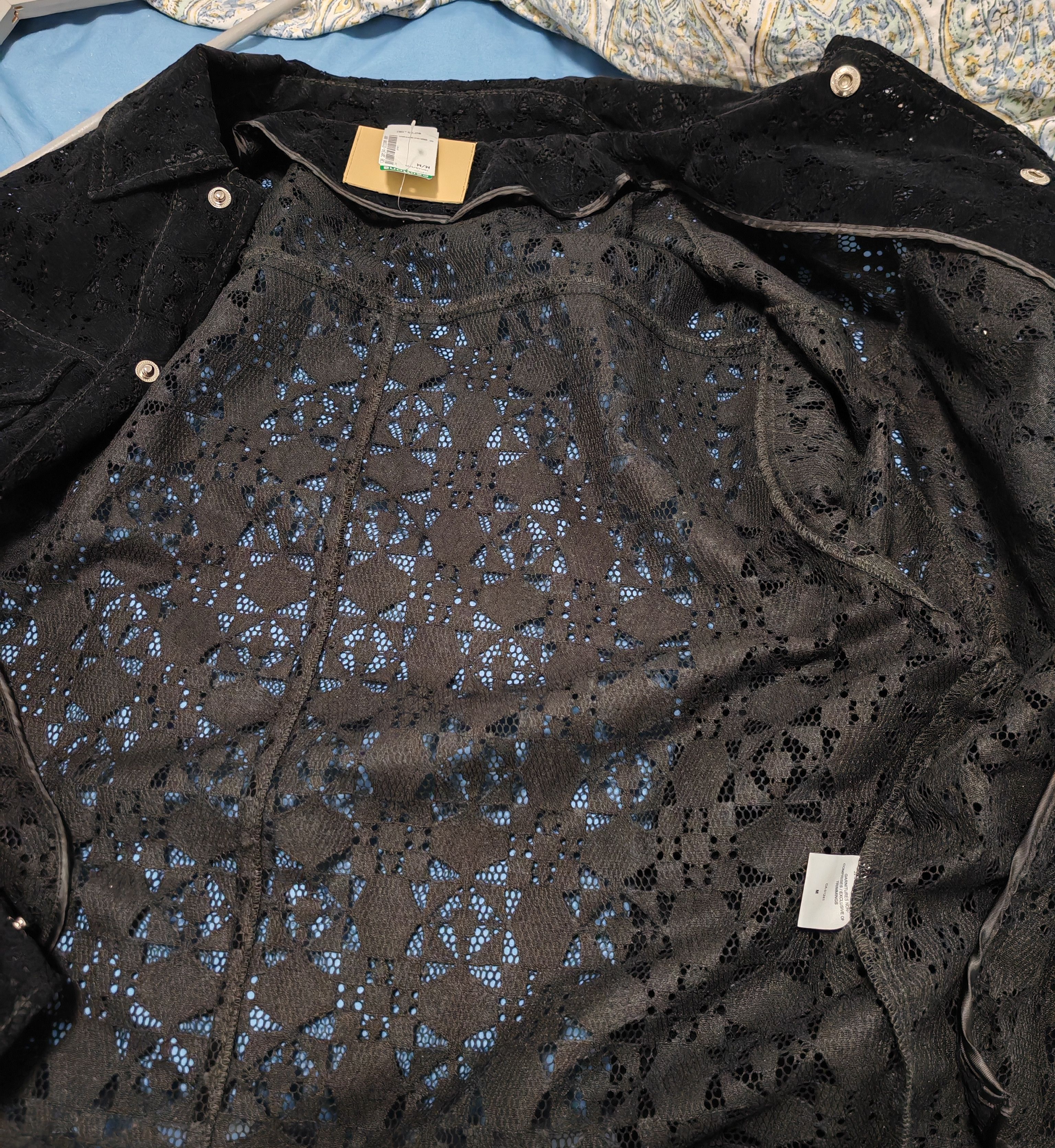 Other Korean Brand LANE Perforated Laser Cut Trucker Jacket Size US M / EU 48-50 / 2 - 7 Thumbnail