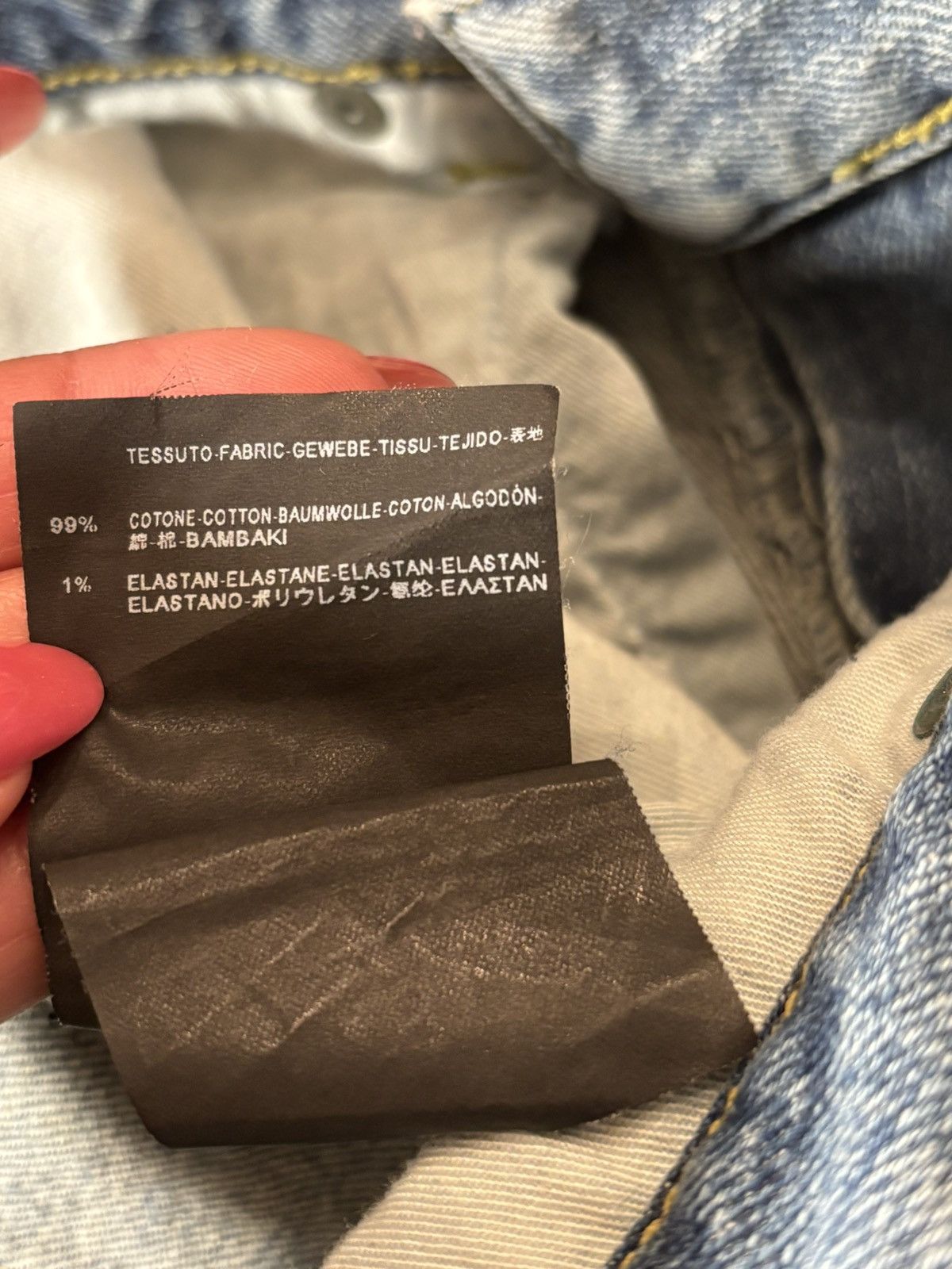 Saint Laurent Paris Title: Saint Laurent Paris 2014 D01 M/SL-LW Destroyed Jeans Size US 28 / EU 44 - 6 Thumbnail